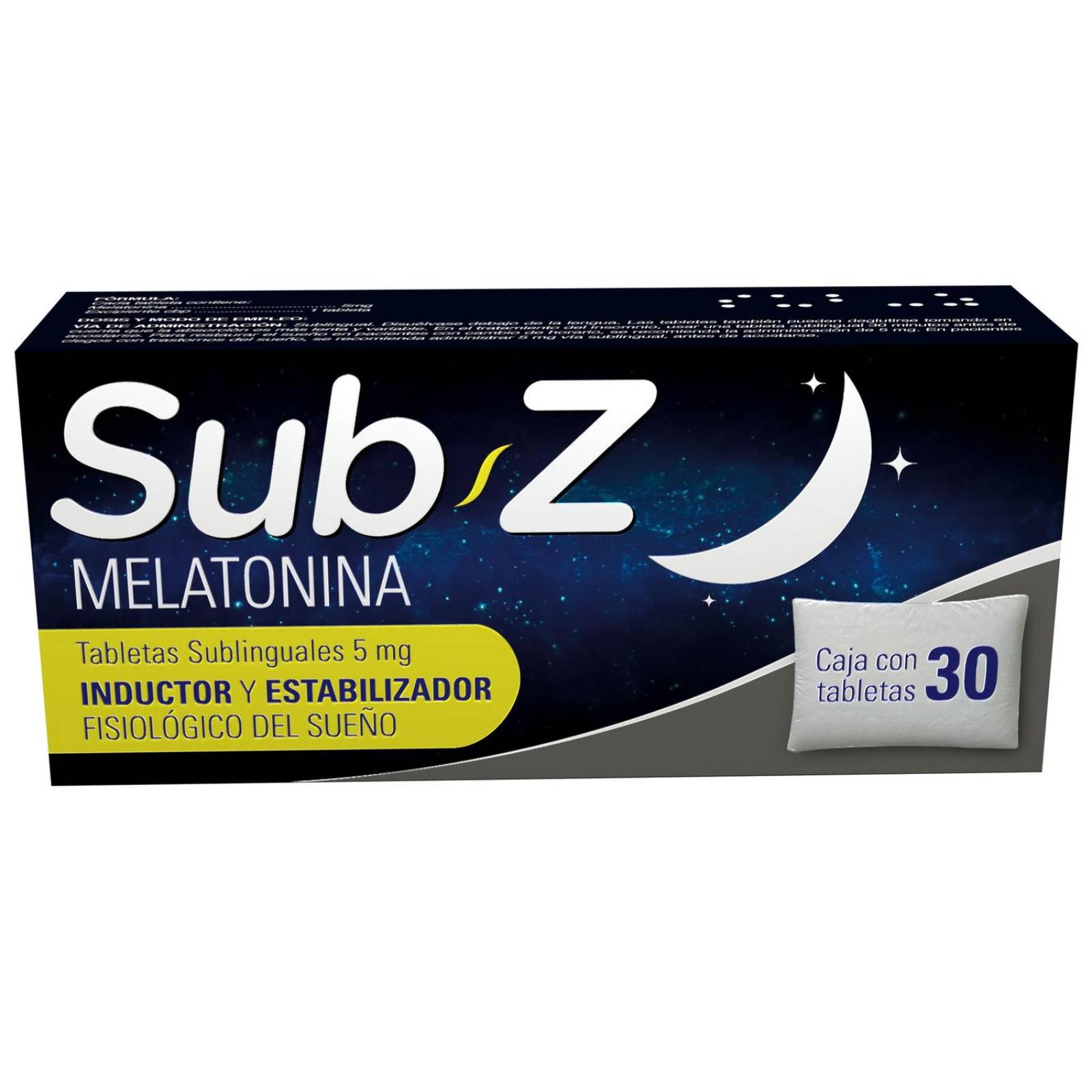 Sub Z 5 mg Caja Con 30 Tabletas Sublinguales. 