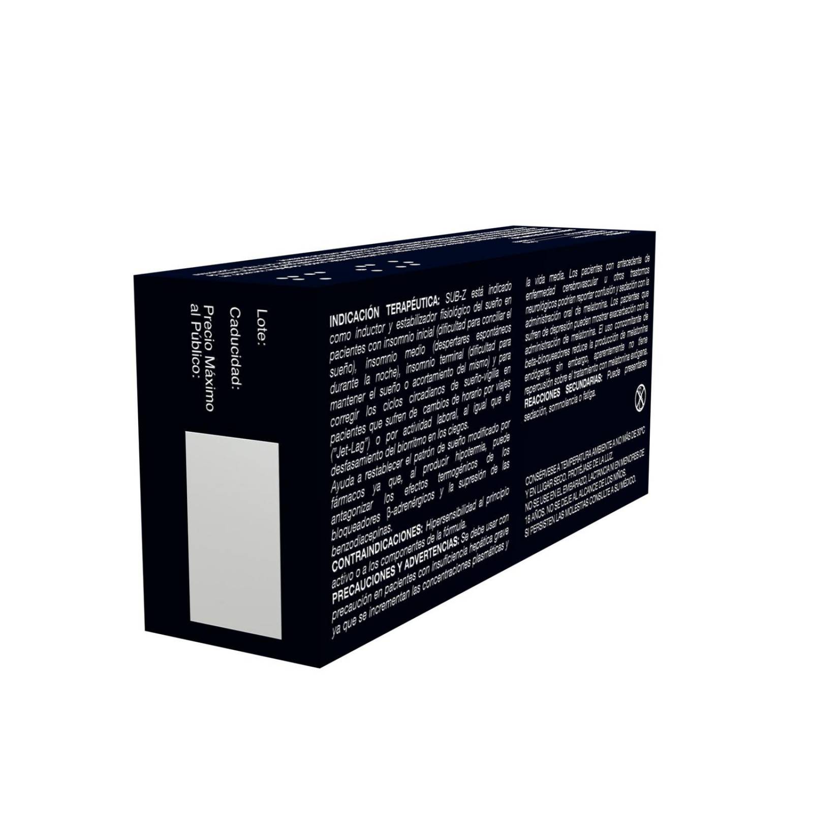 Sub Z 5 mg Caja Con 30 Tabletas Sublinguales. 