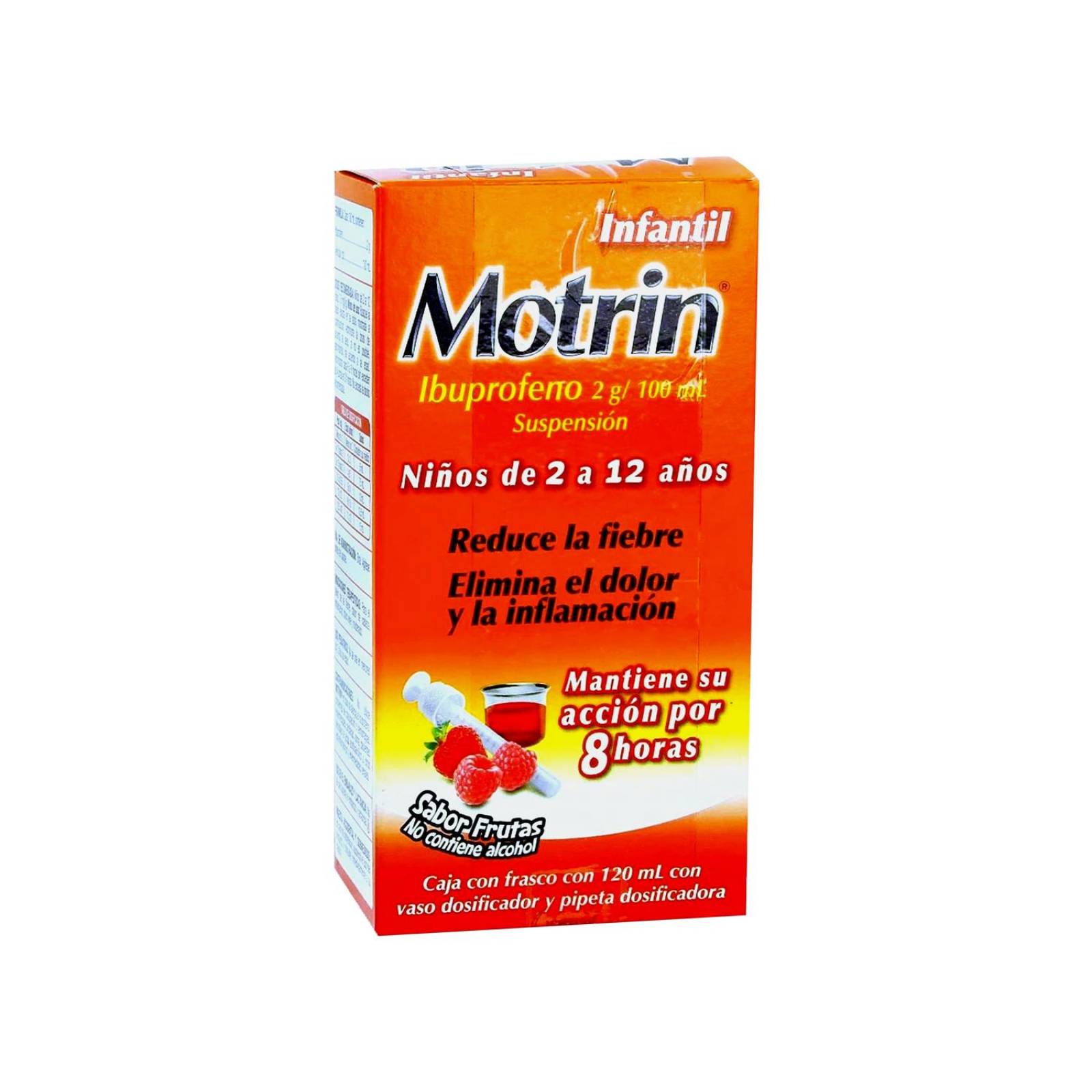 Motrin Infantil 2 g/100 mL Caja Con Frasco Con 120 mL Sabor Frutas 