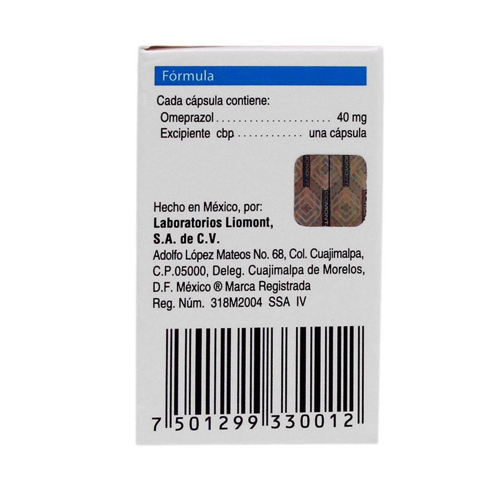 Inhibitron F 40 mg Caja Con 2 Frascos Con 15 Cápsulas 