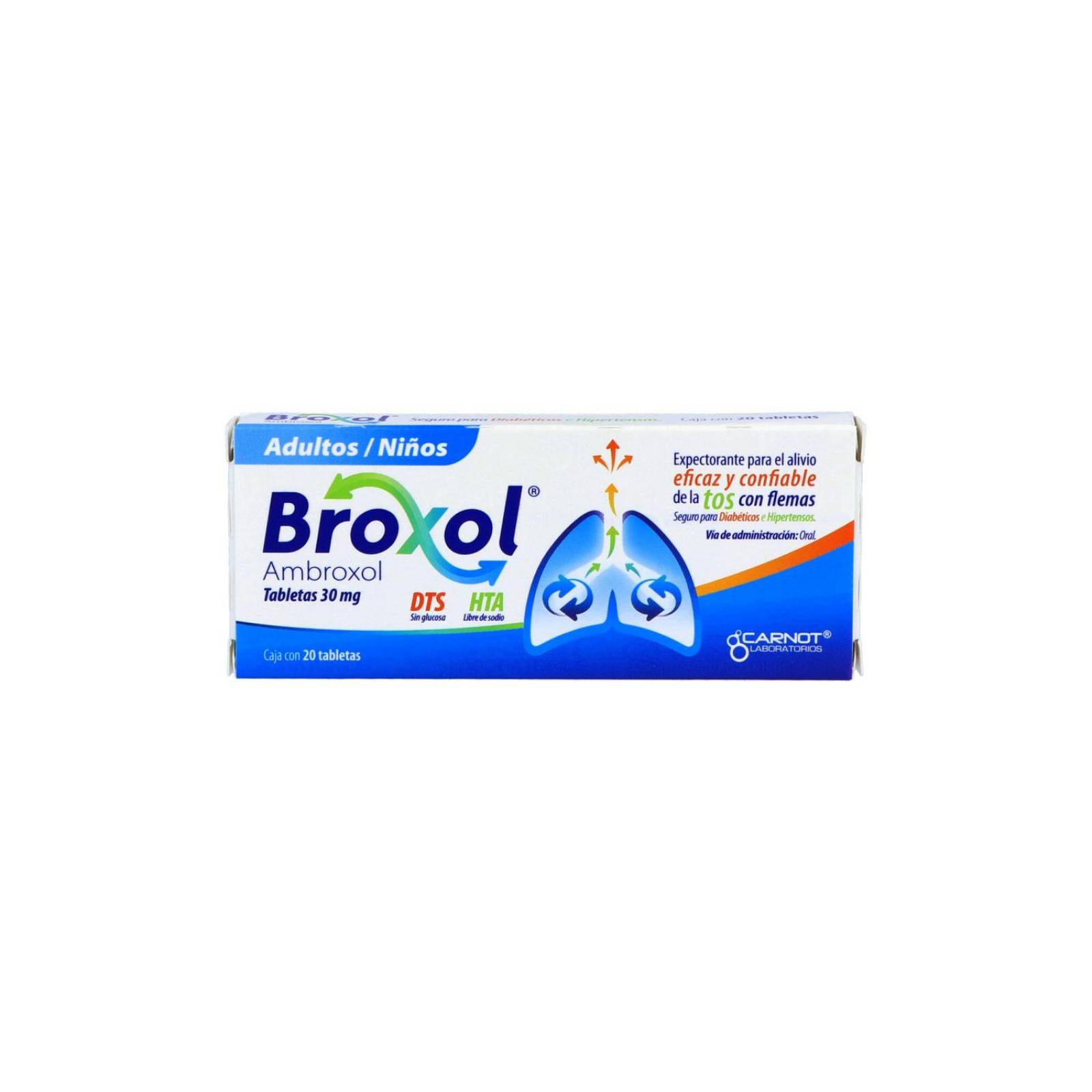 Broxol 30 mg Caja Con 20 Tabletas 