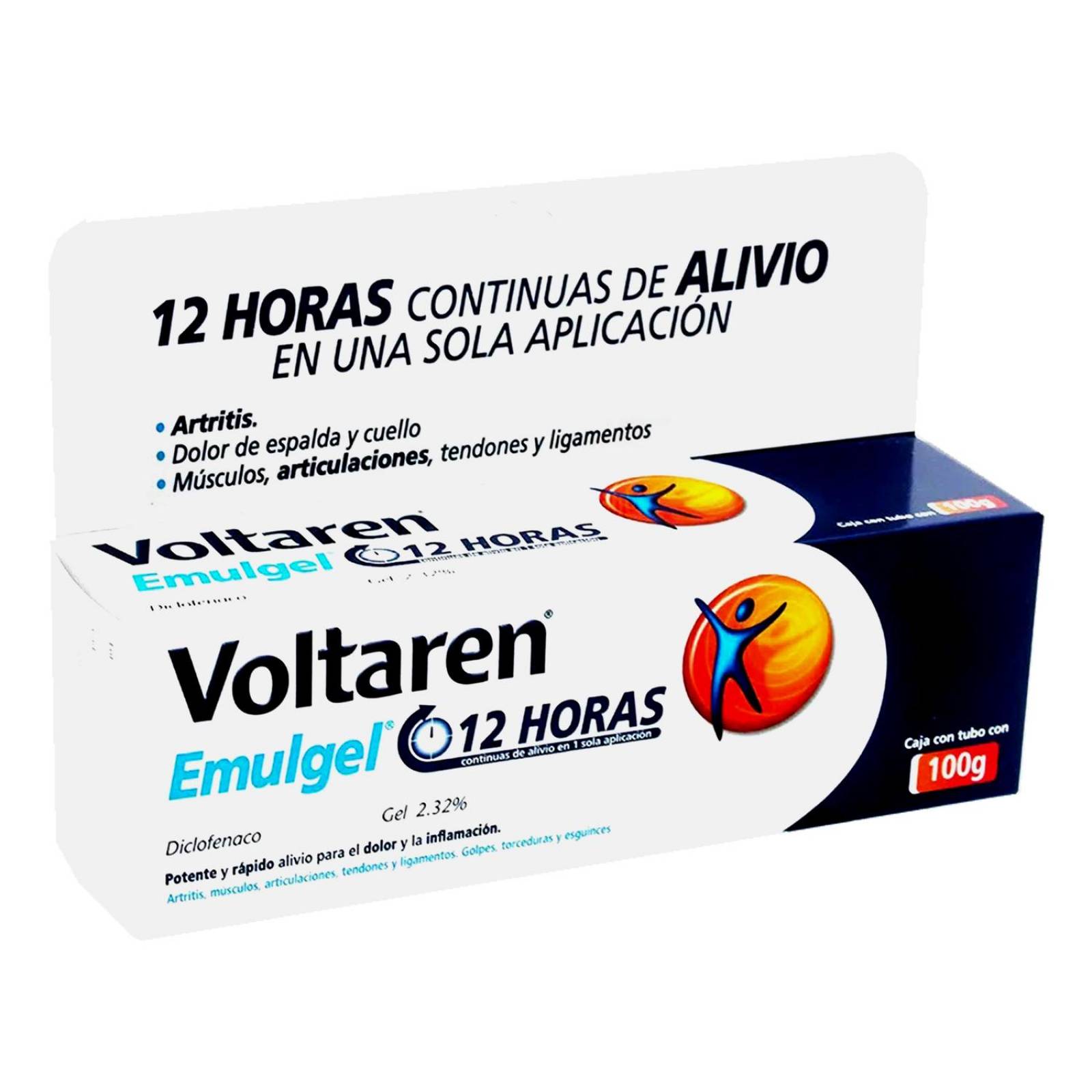 Voltaren Emulgel 12Horas 2.32% Caja Con Tubo Con 100g 