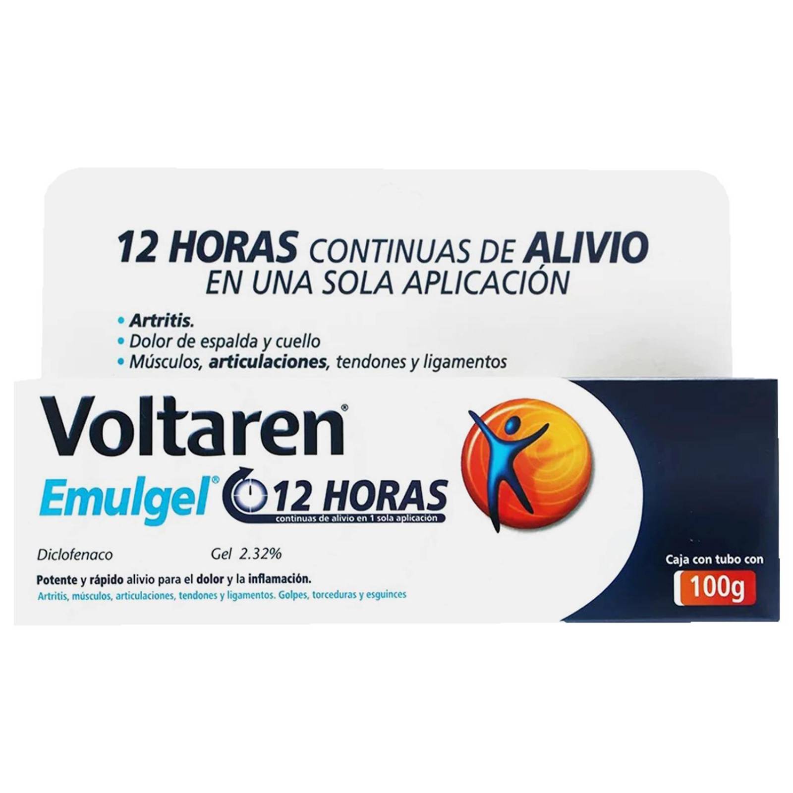 Voltaren Emulgel 12Horas 2.32% Caja Con Tubo Con 100g 
