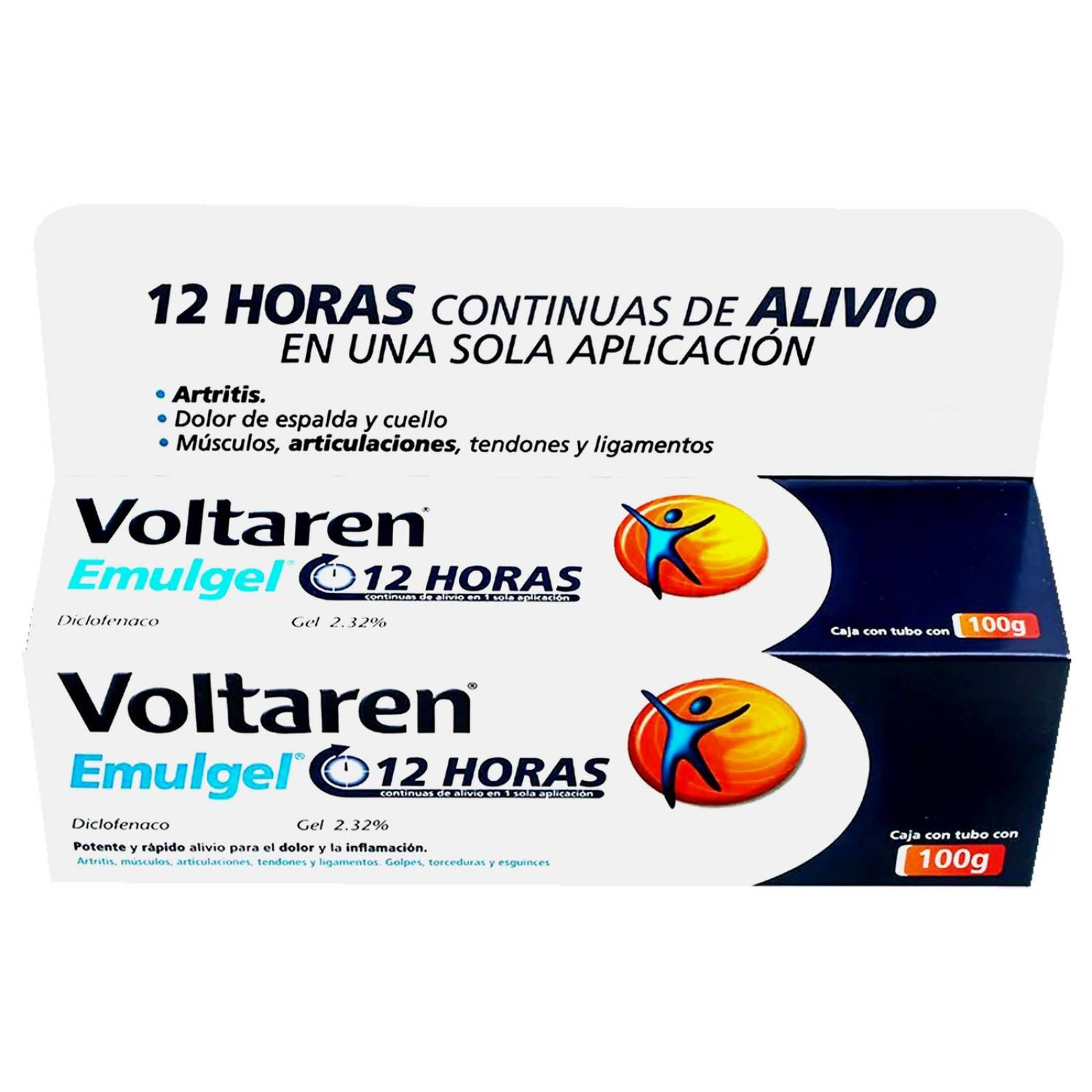 Voltaren Emulgel 12Horas 2.32% Caja Con Tubo Con 100g 