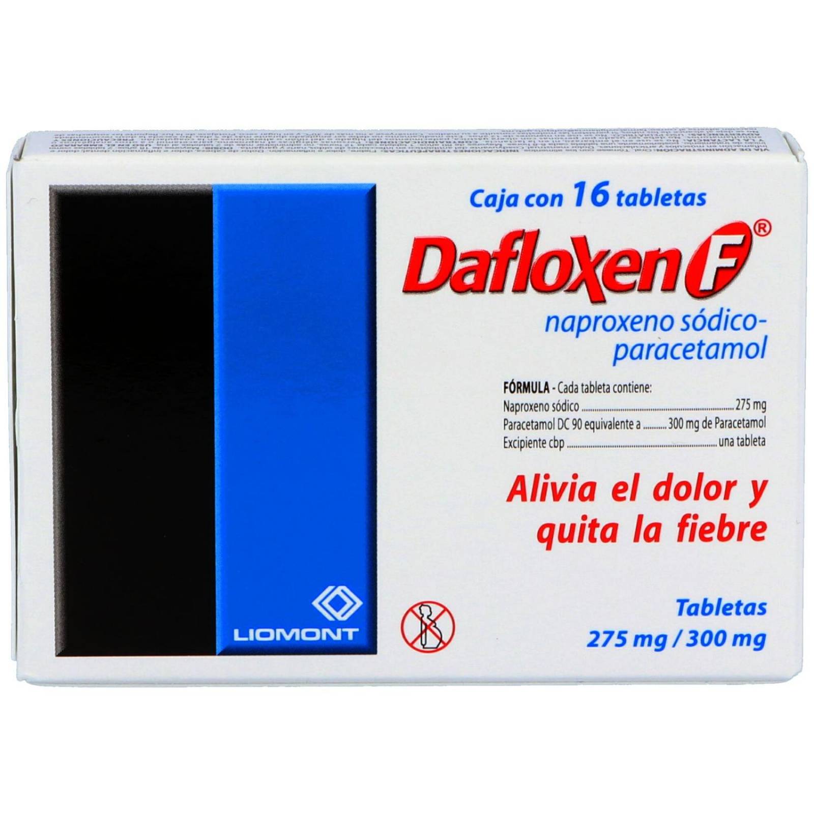 Dafloxen F 275 mg /300 mg Caja Con 16 Tabletas