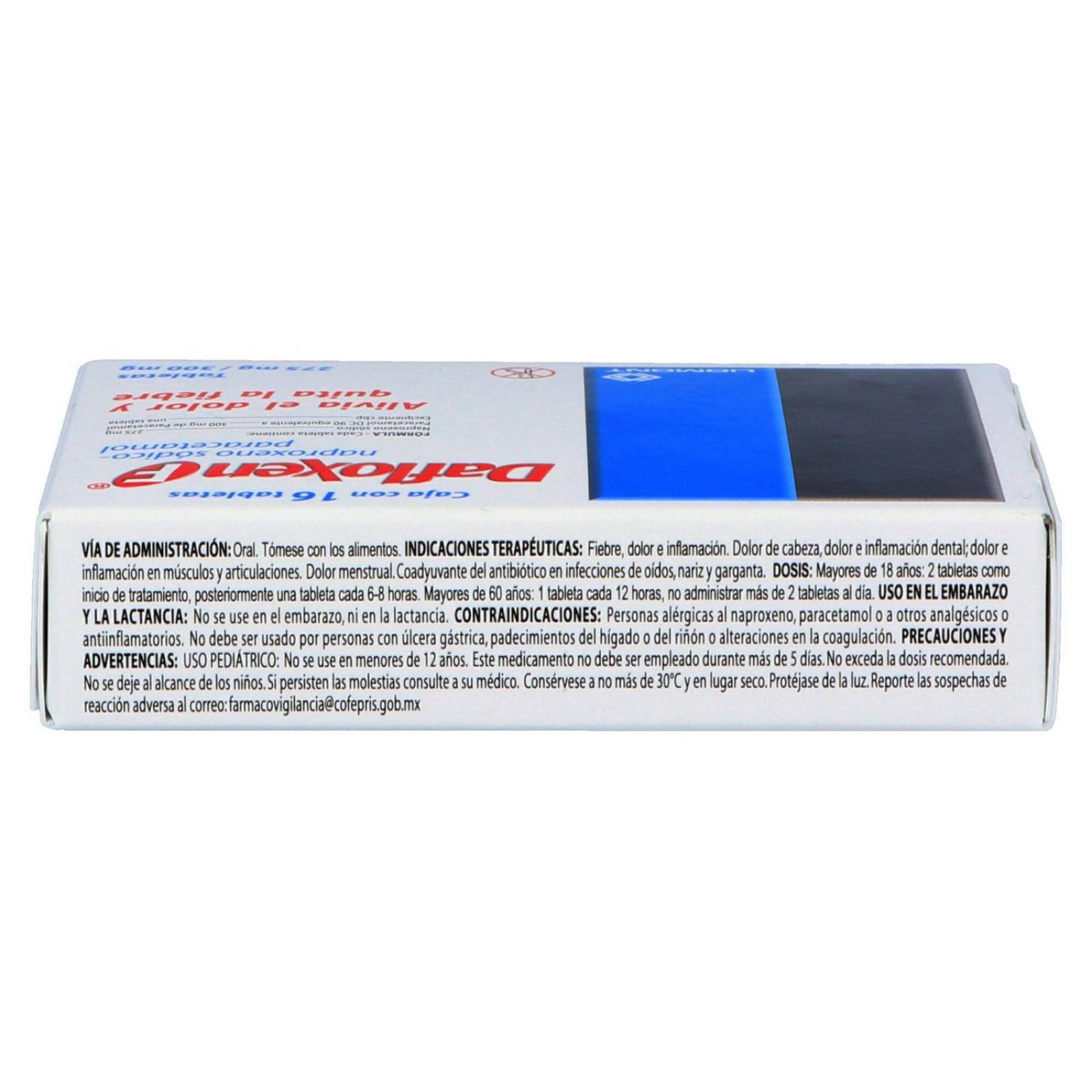 Dafloxen F 275 mg /300 mg Caja Con 16 Tabletas