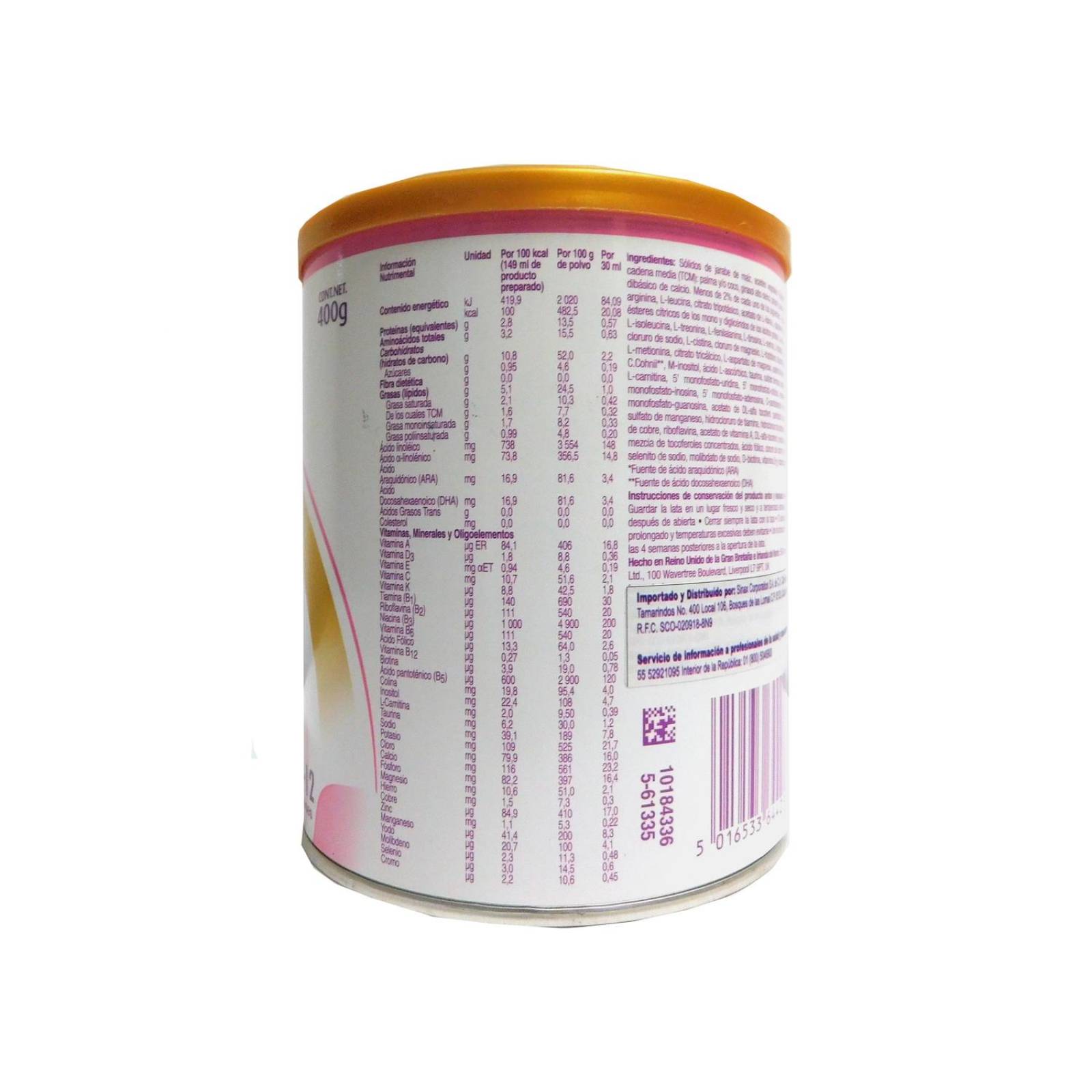 Neocate Lcp 0-12 Meses Lata Con 400 G 