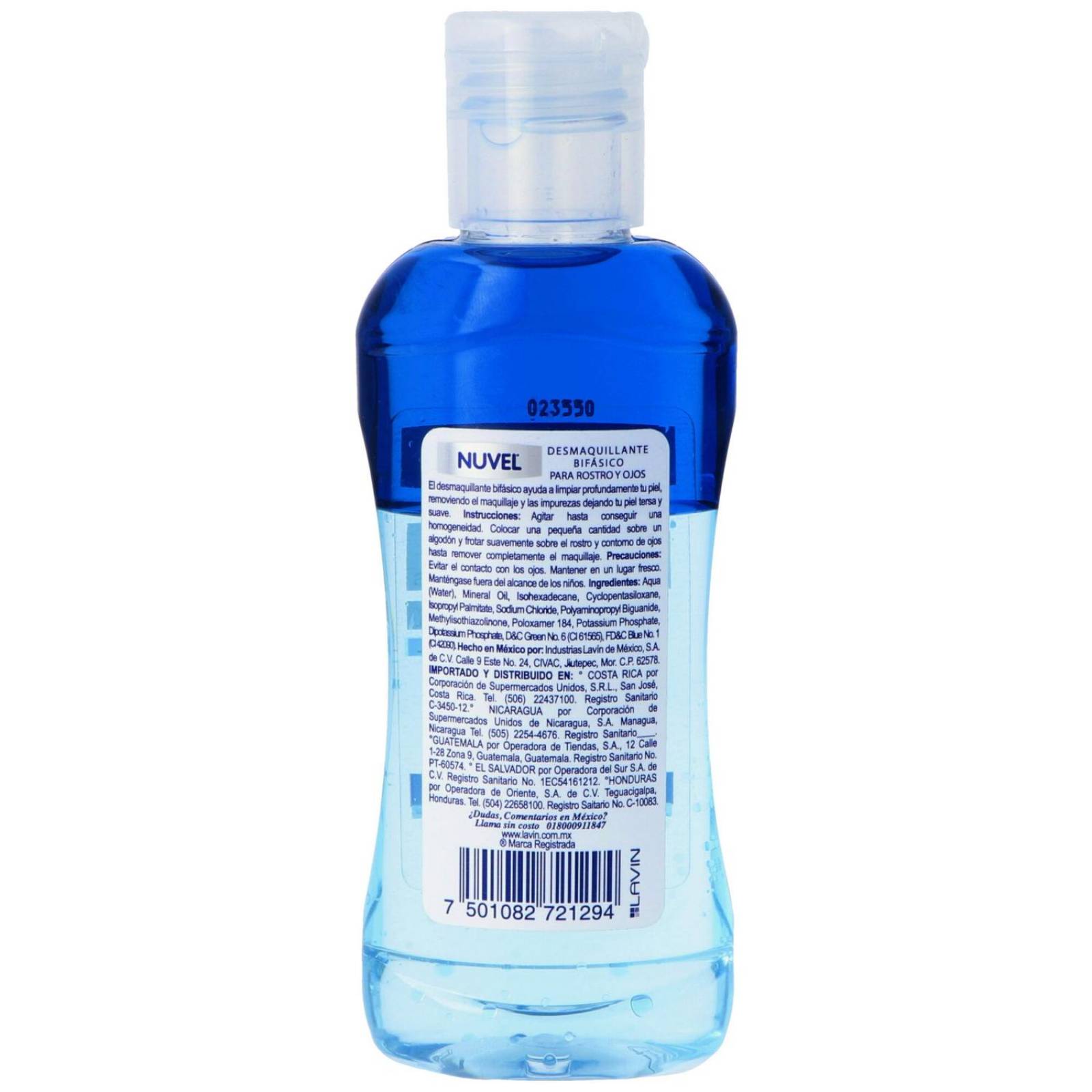 Nuvel Desmaquillante Bifásico De Rostro Y Ojos Botella Con 1 