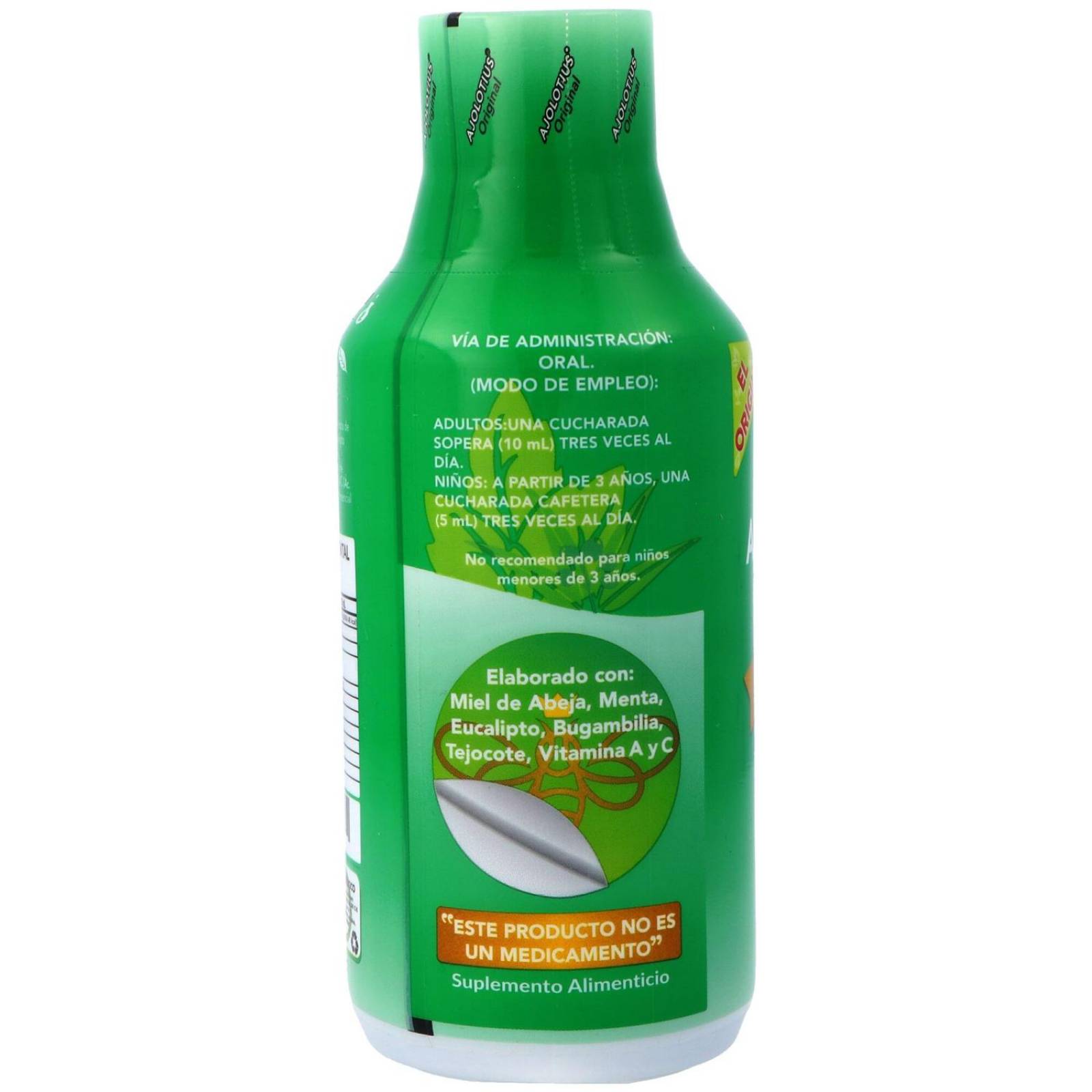 Ajolotius Jarabe De Miel Frasco Con 250 mL 