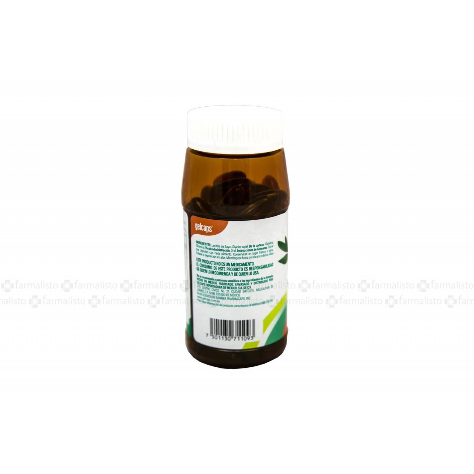 Lecitina De Soya 1200 Frasco Con 100 Cápsulas De 1.65 g 