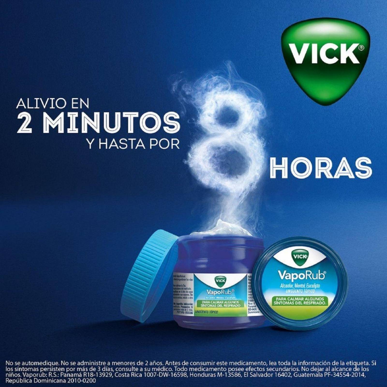 Vick VapoRub Ungüento Topico Alcanfor,Mentol y Eucalipto 50g 