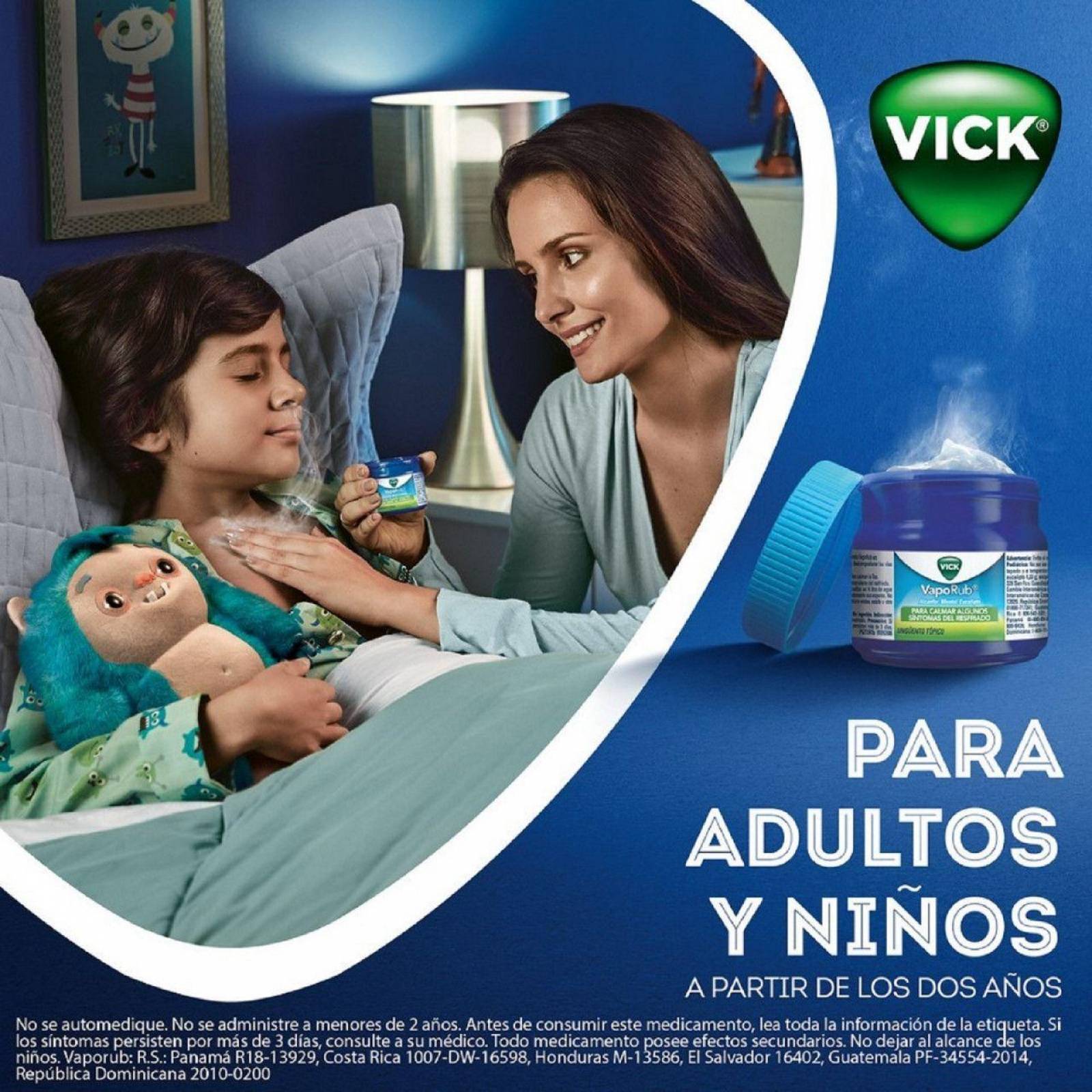 Vick VapoRub Ungüento Topico Alcanfor,Mentol y Eucalipto 50g 