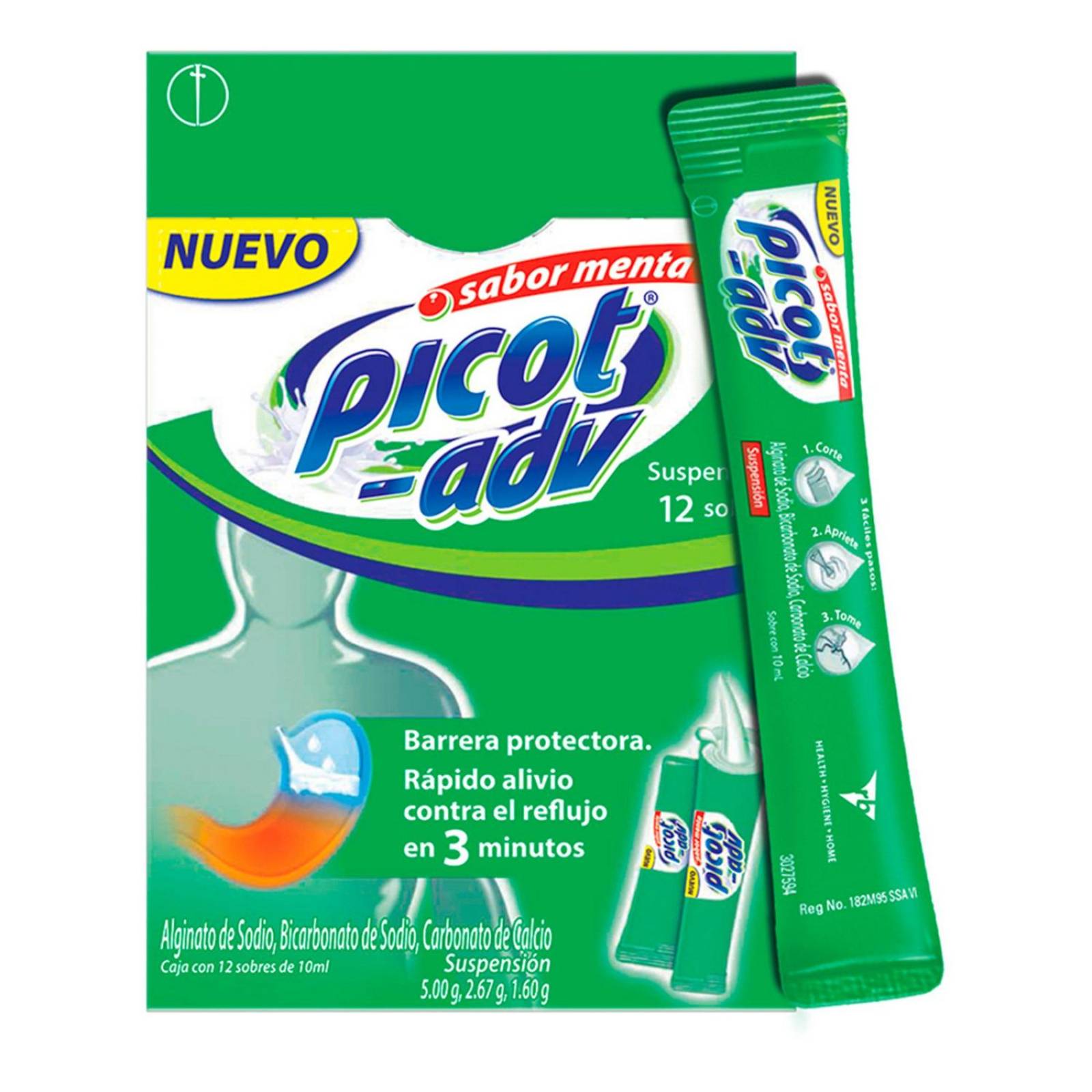 Picot-ADV Suspensión Antireflujo 10 ml Caja Con 12 Sobres 