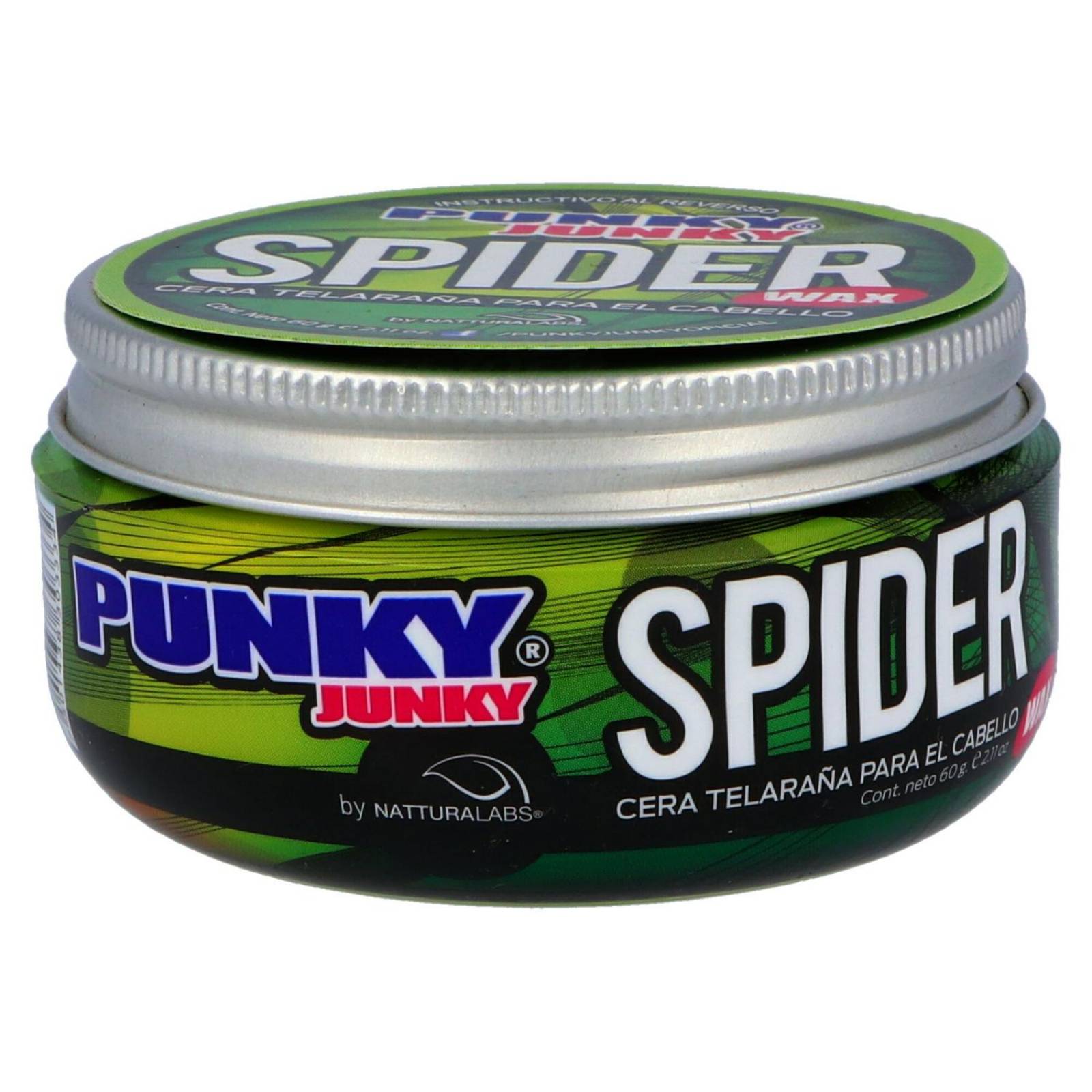 Punky Junky Spider Cera Cabello Lata Con 50 g 