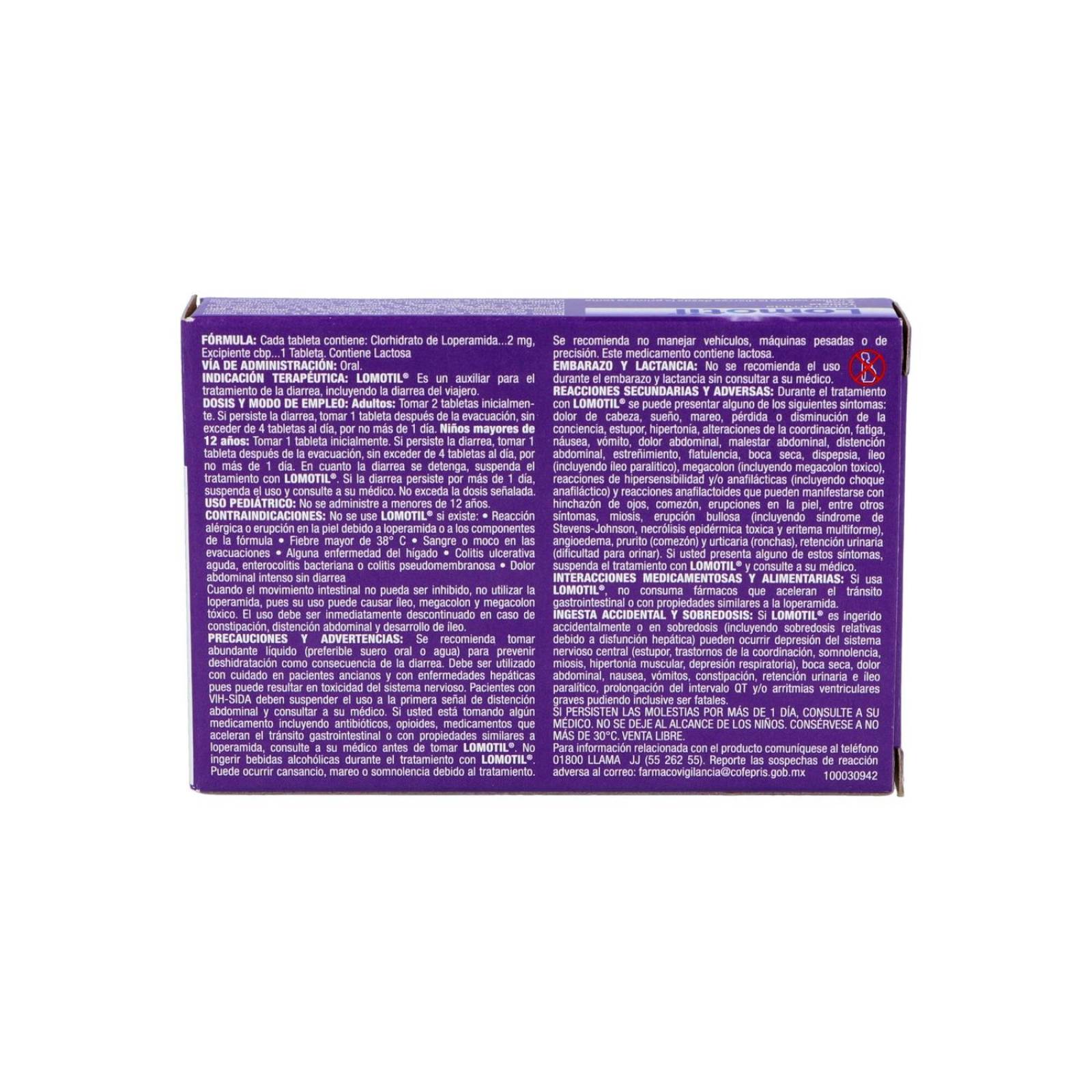 Lomotil 2mg Caja Con 8 Tabletas 