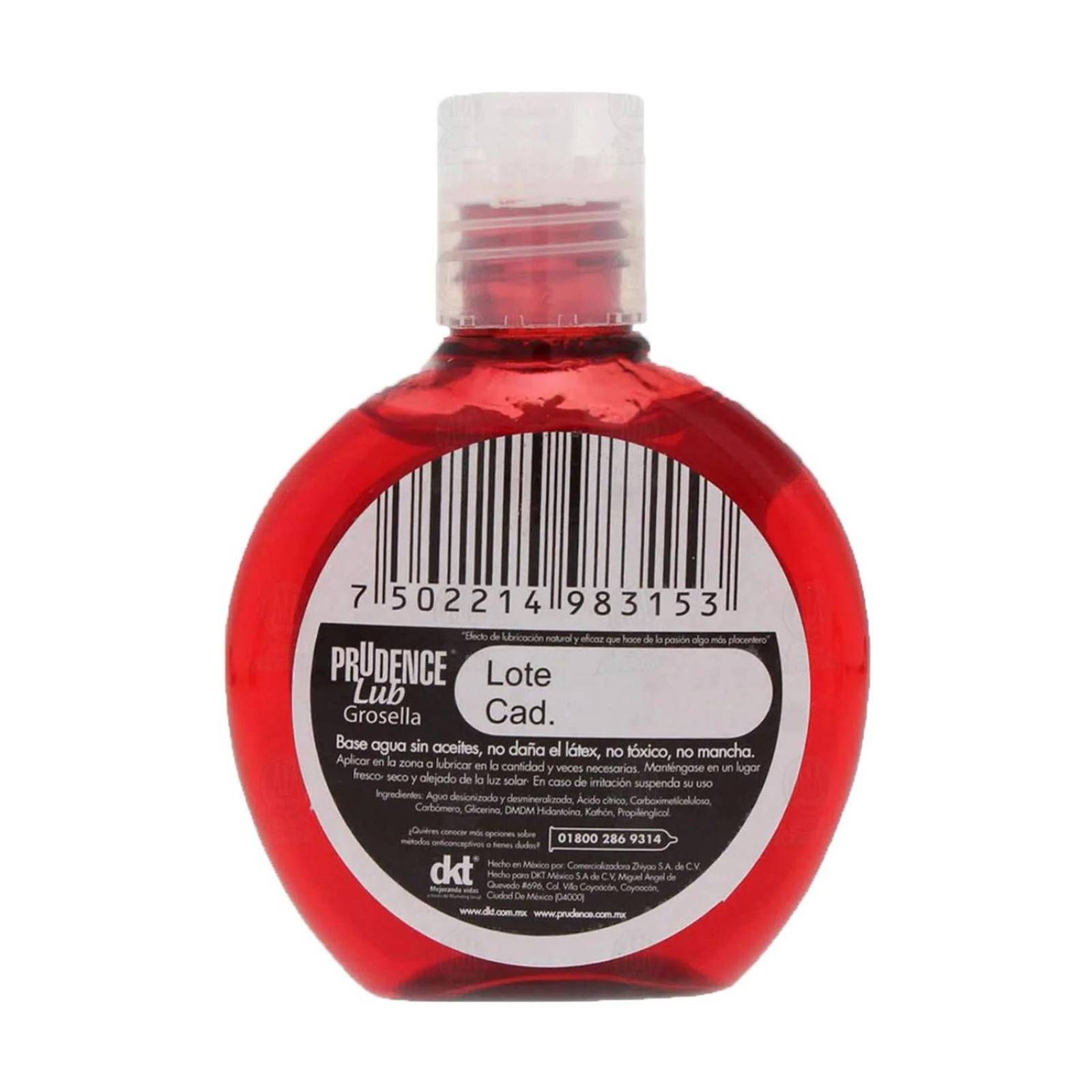 Lubricante Prudence Lub Grosella Envase Con 75 mL 
