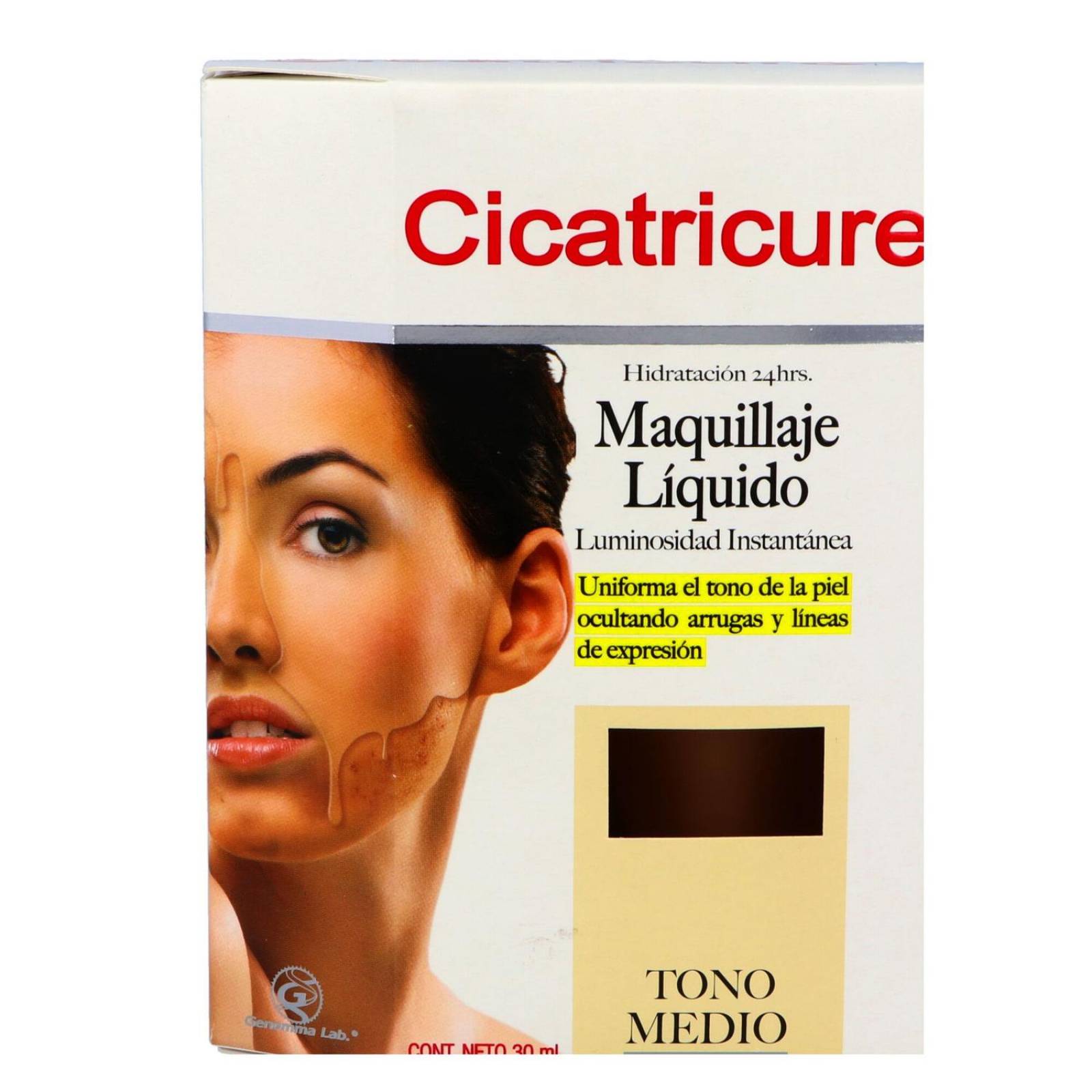 Cicatricure Maquillaje Líquido Tono Medio Caja Con 1 Pieza 