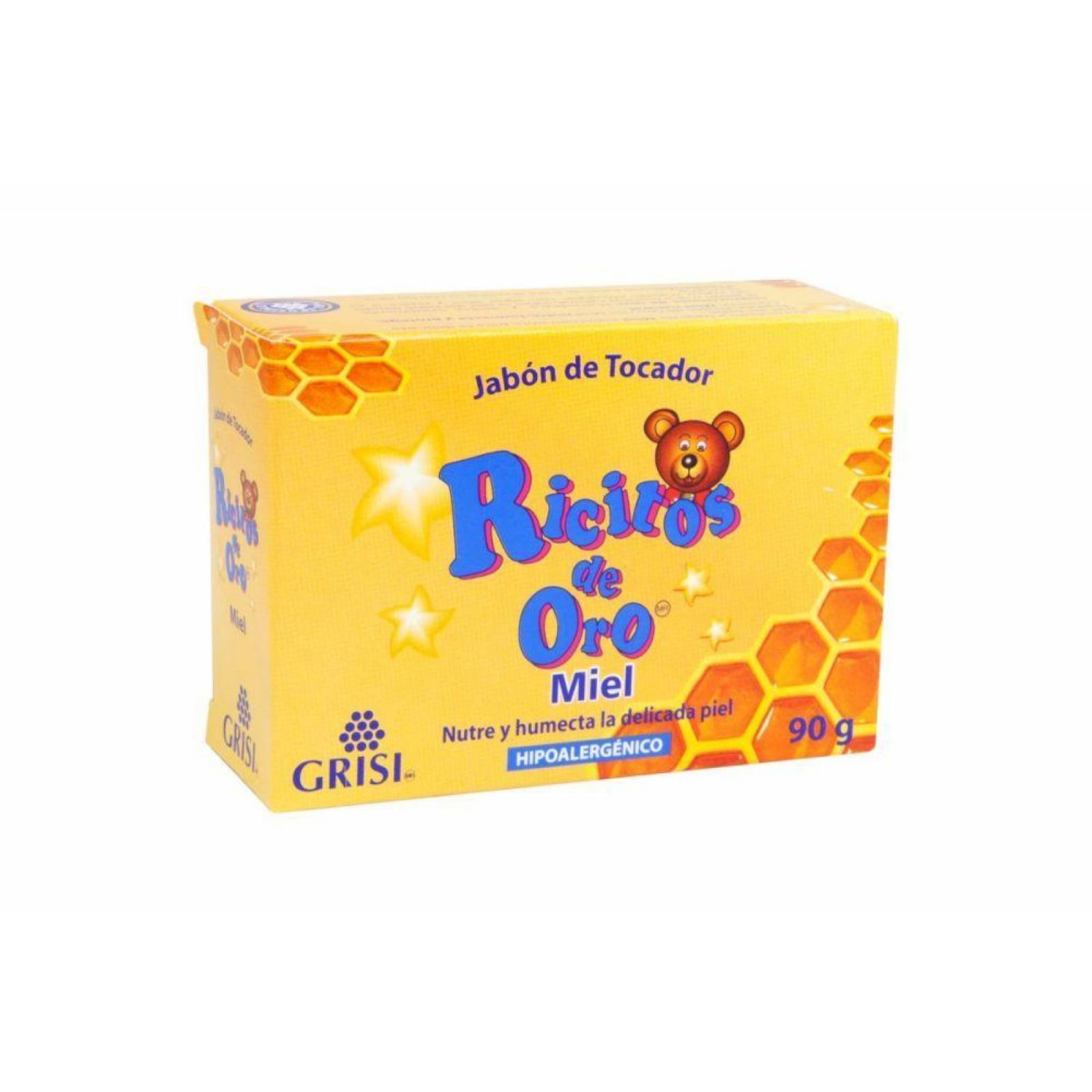 Jabón Ricitos De Oro con Miel Caja Con Barra Con 90 g 