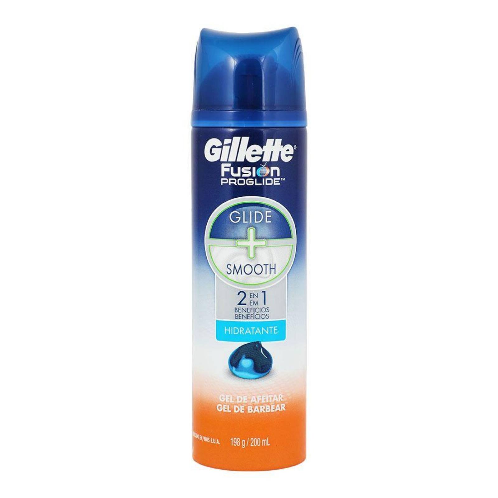 Gillette Fusion Proglide Gel Para Afeitar Spray De 200 mL 