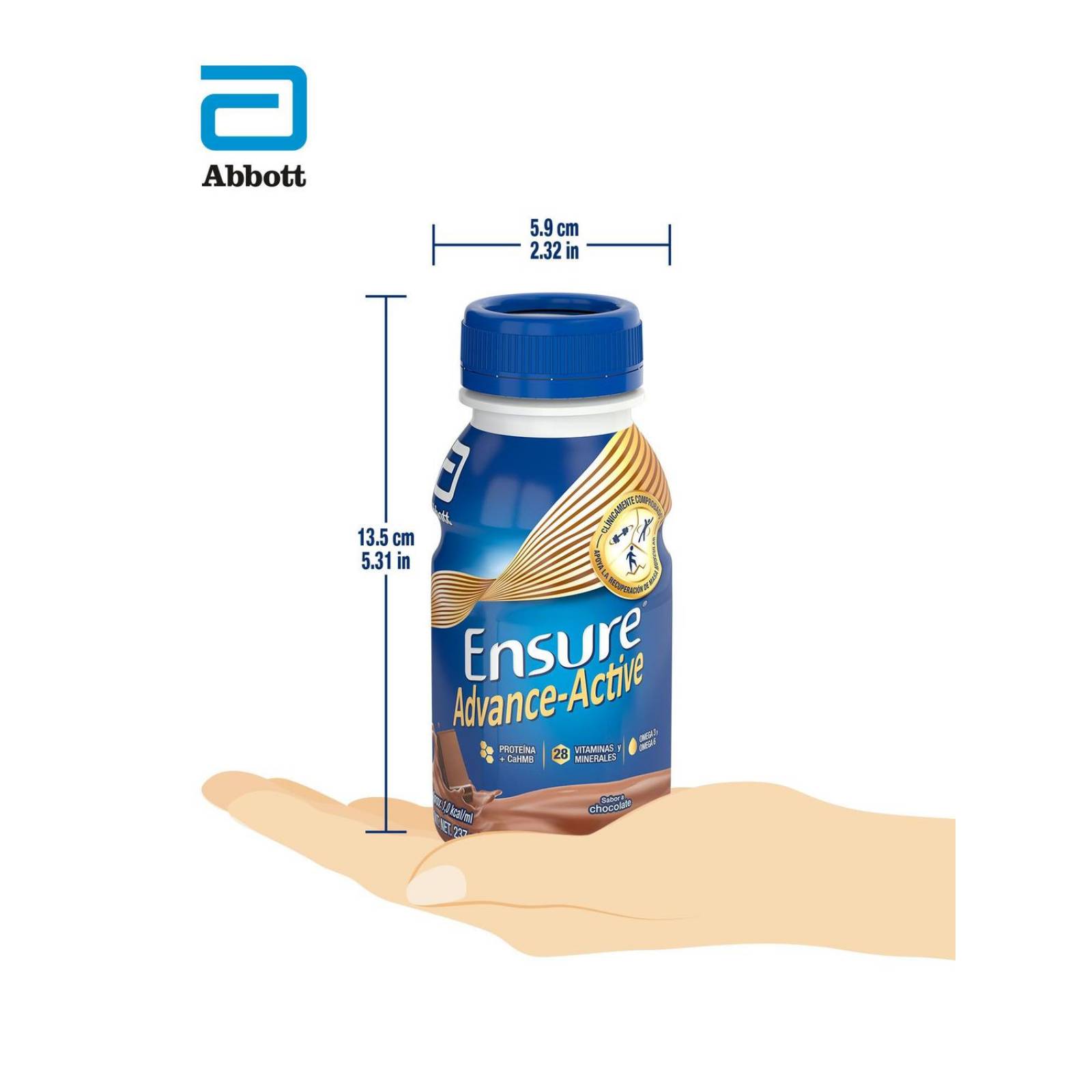 FRM-Ensure Advance Sabor Chocolate Frasco Con 237 mL 