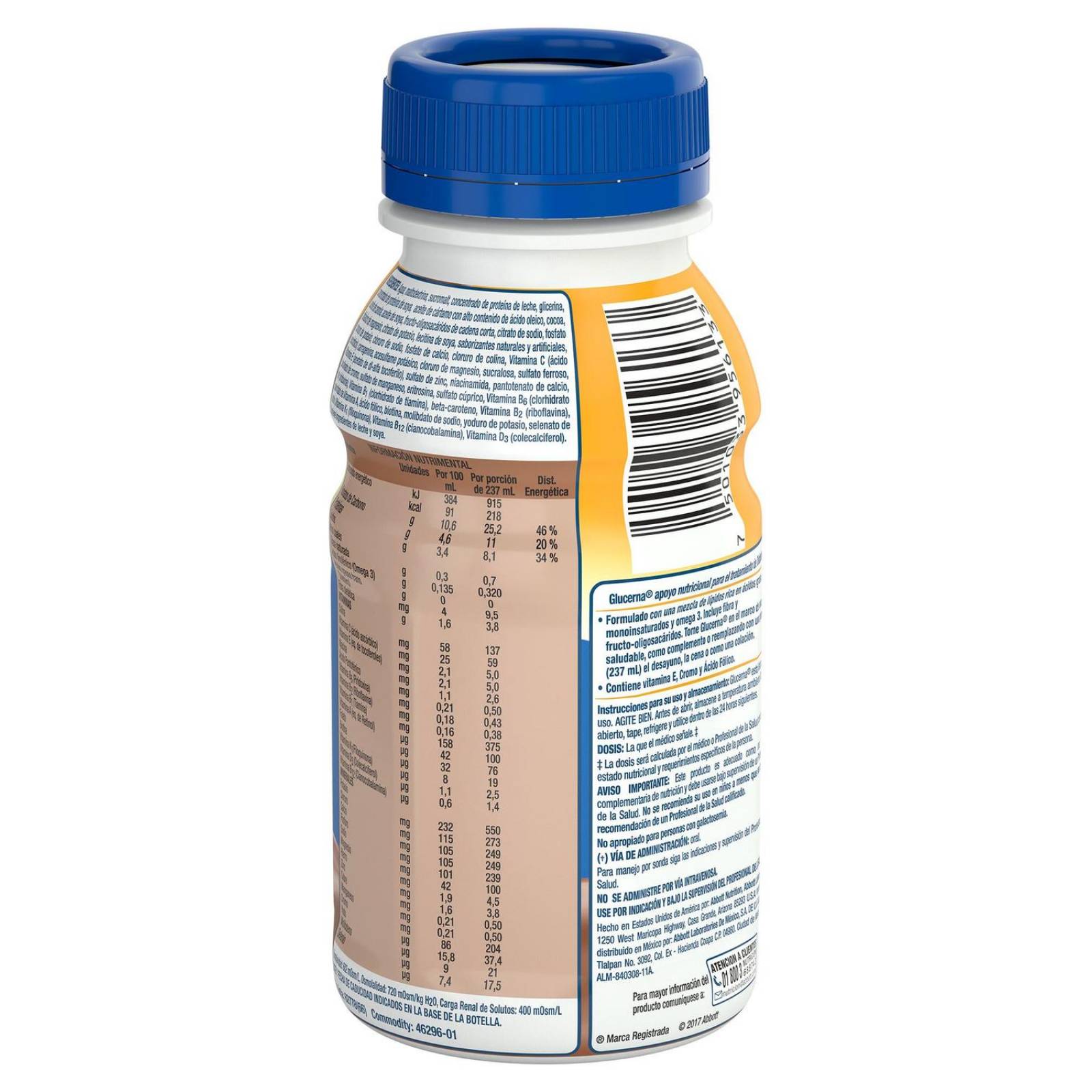 Glucerna Alimentación Especializada Sabor Chocolate 237 mL 