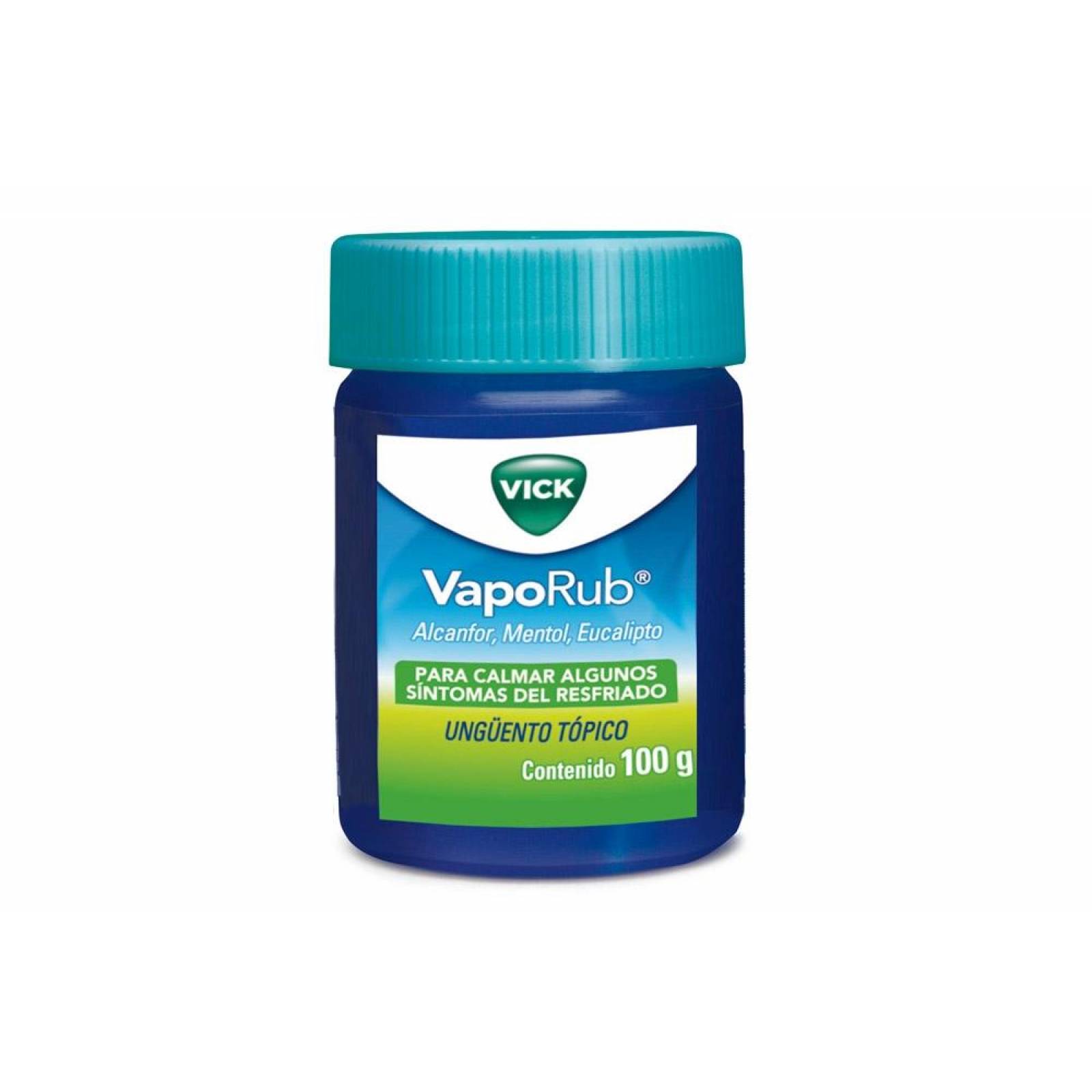 Vick VapoRub Ungüento Topico Alcanfor Mentol Eucalipto 100g 