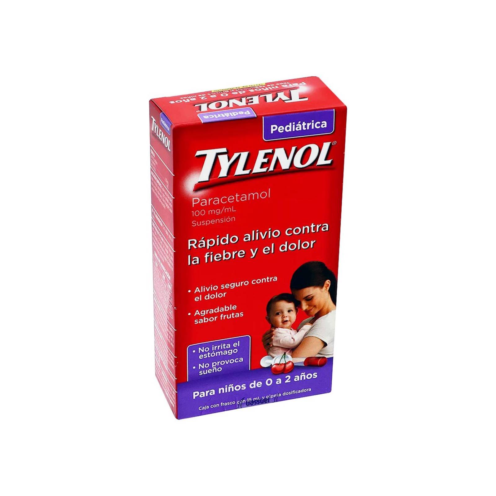 Tylenol Pediátrico 100mg/mL Caja Con Frasco Con 15 mL 