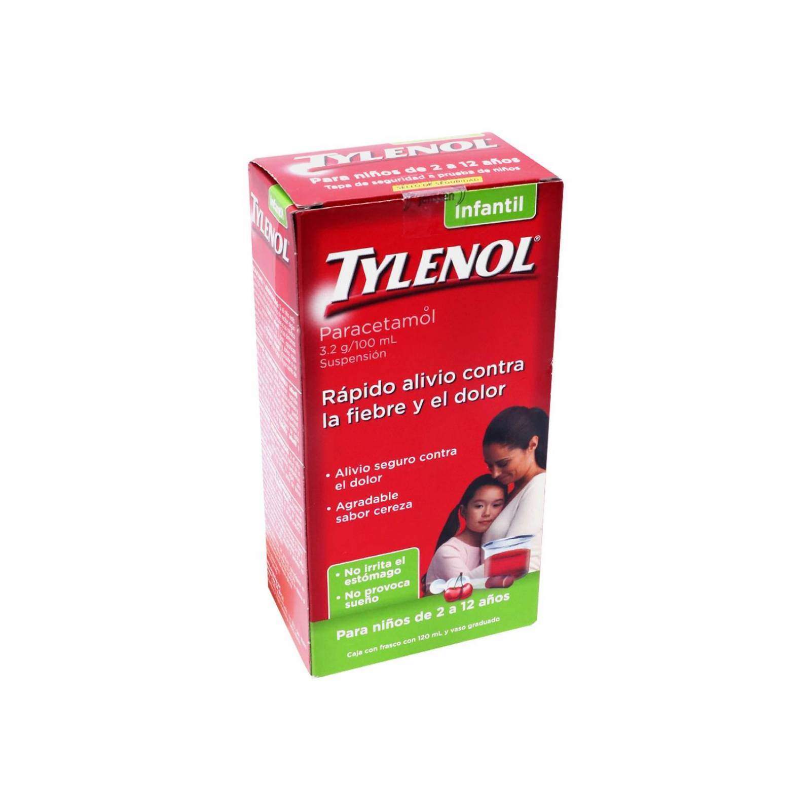 Tylenol Infantil Suspensión 3.2 g / 100 mL Caja Con Frasco Con 120 mL 
