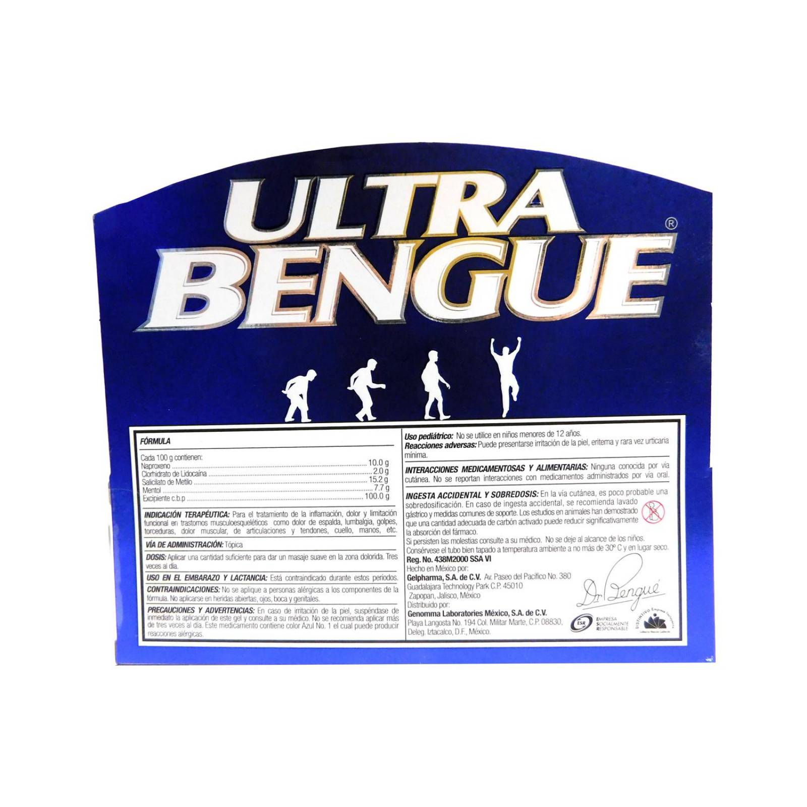 Ultra Bengue Azul Caja Con Tubo Con 35 g 