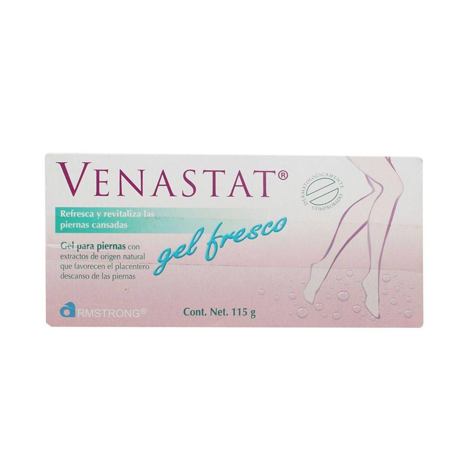 Venastat Gel Fresco Caja Con Tubo Con 115 g Para Las Piernas 