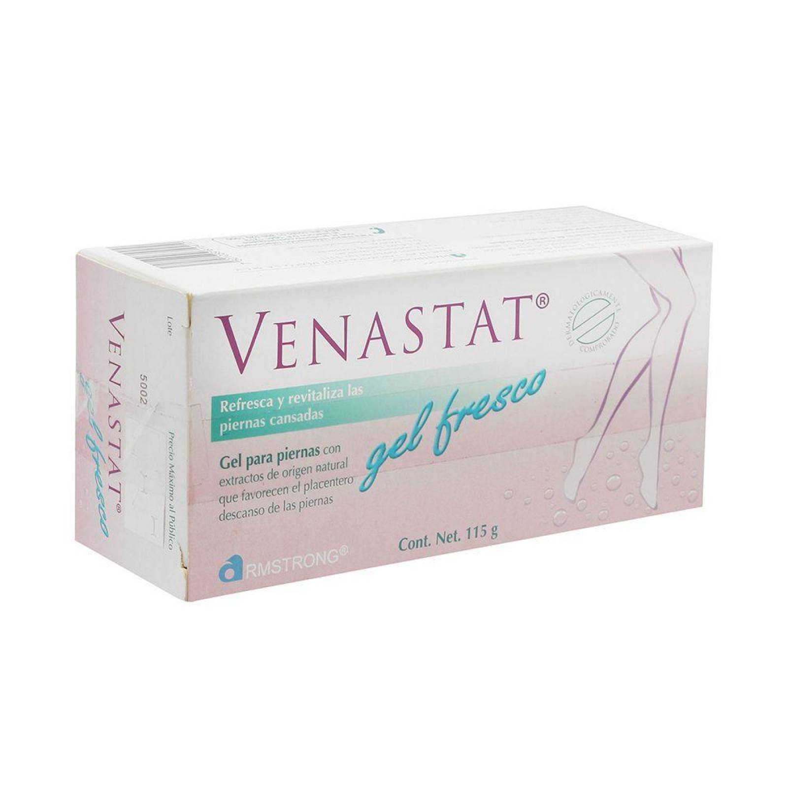 Venastat Gel Fresco Caja Con Tubo Con 115 g Para Las Piernas 