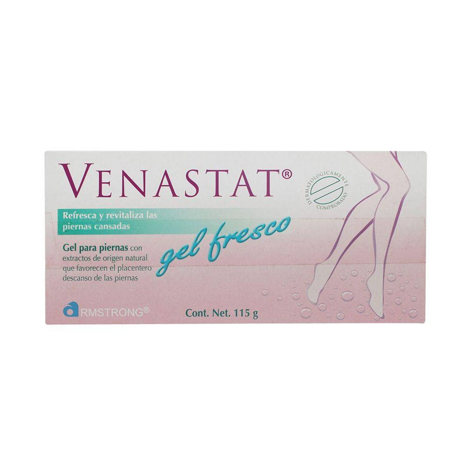 Venastat Gel Fresco Caja Con Tubo Con 115 g Para Las Piernas 