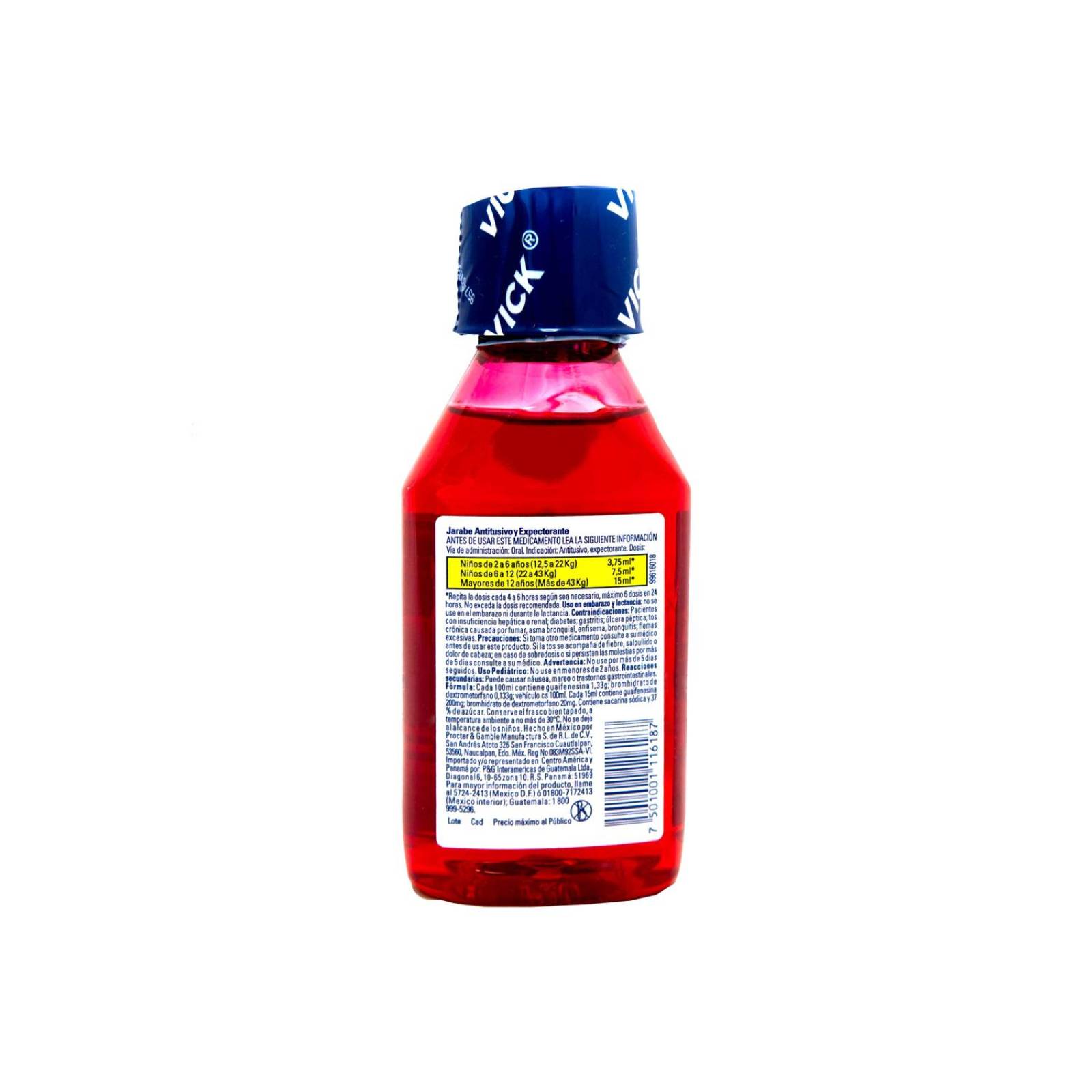 Vick 44 1.33/0.133g Jarabe Sabor Cereza Frasco Con 120ml 