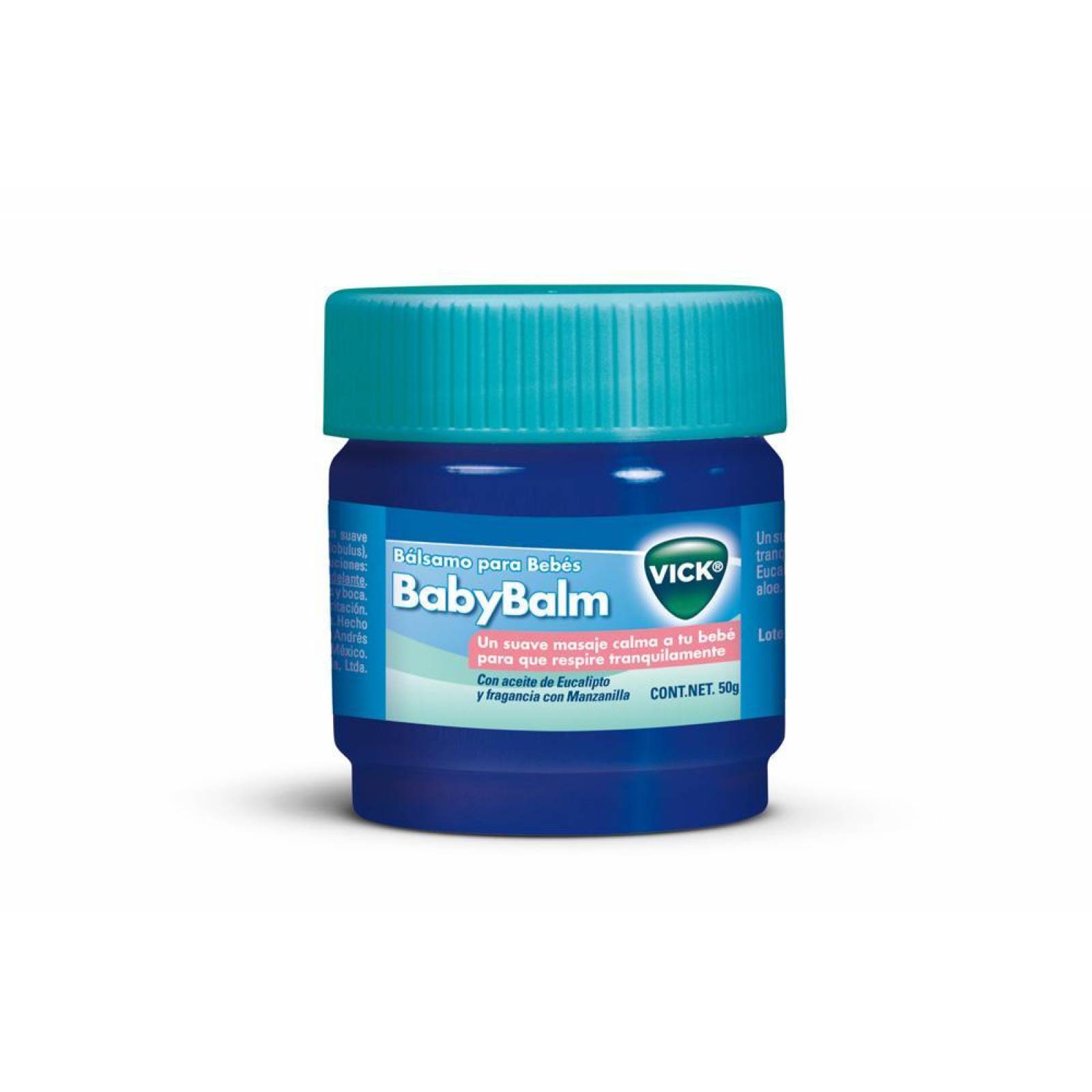 Vick BabyBalm Bálsamo Para Bebés Caja Con Tarro Con 50g 