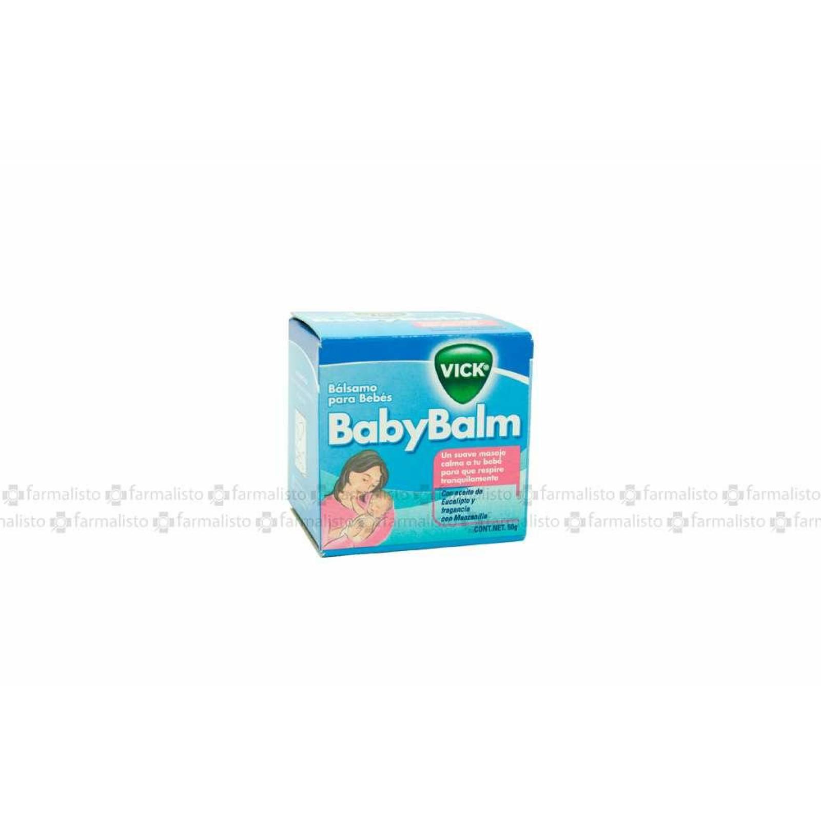 Vick BabyBalm Bálsamo Para Bebés Caja Con Tarro Con 50g 