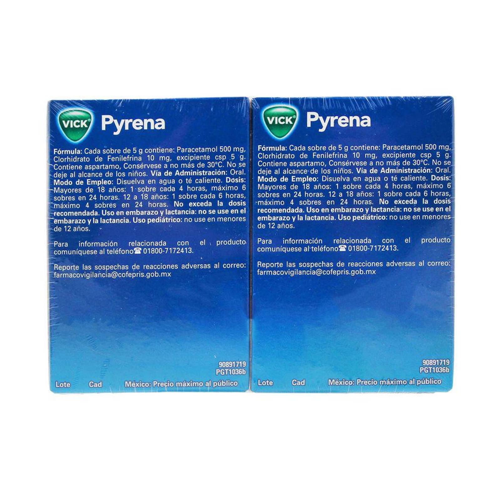 Vick Pyrena Miel-Limón Con 10 Sobres De 5 g 