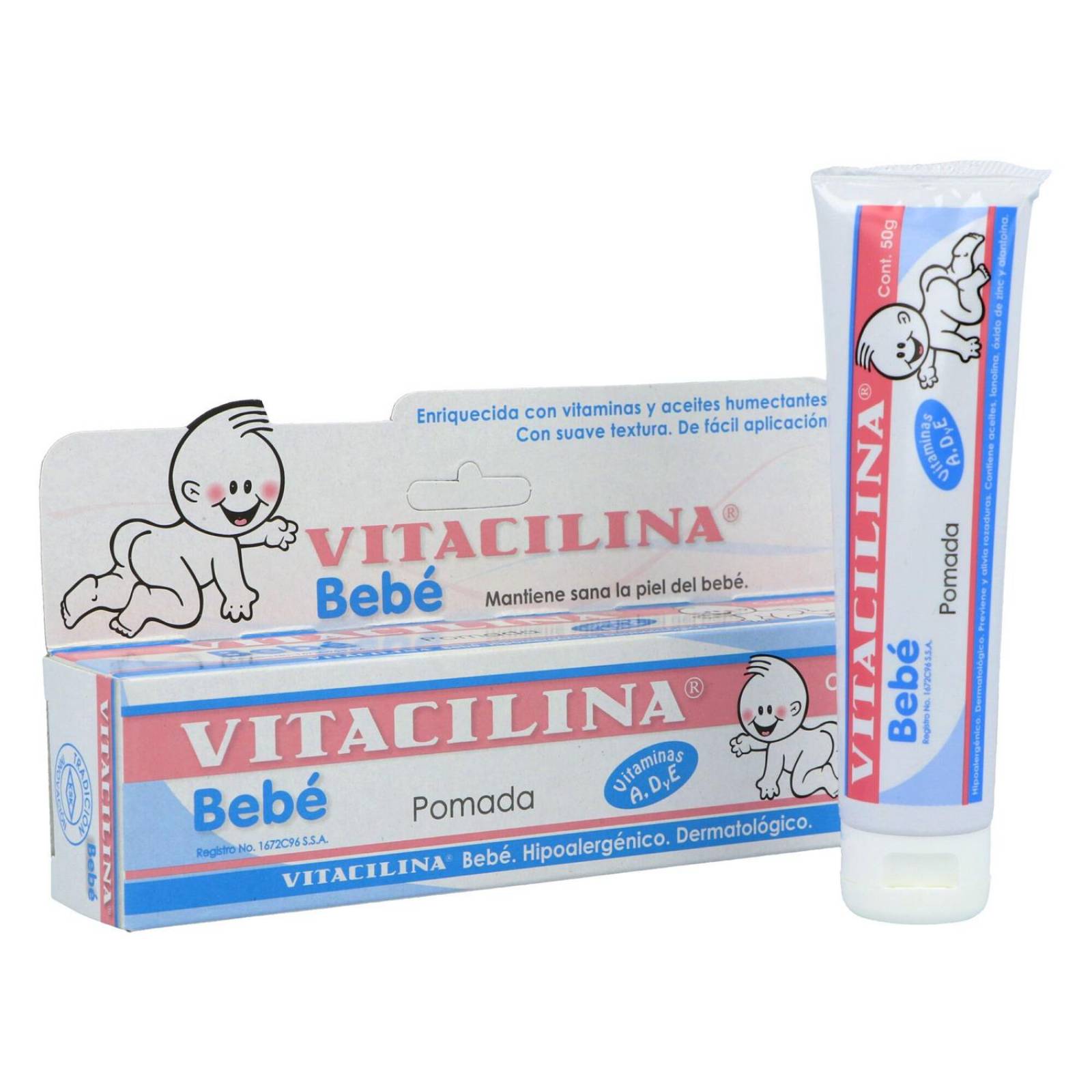 Vitacilina Bebé Pomada Caja Con Tubo Con 50g 