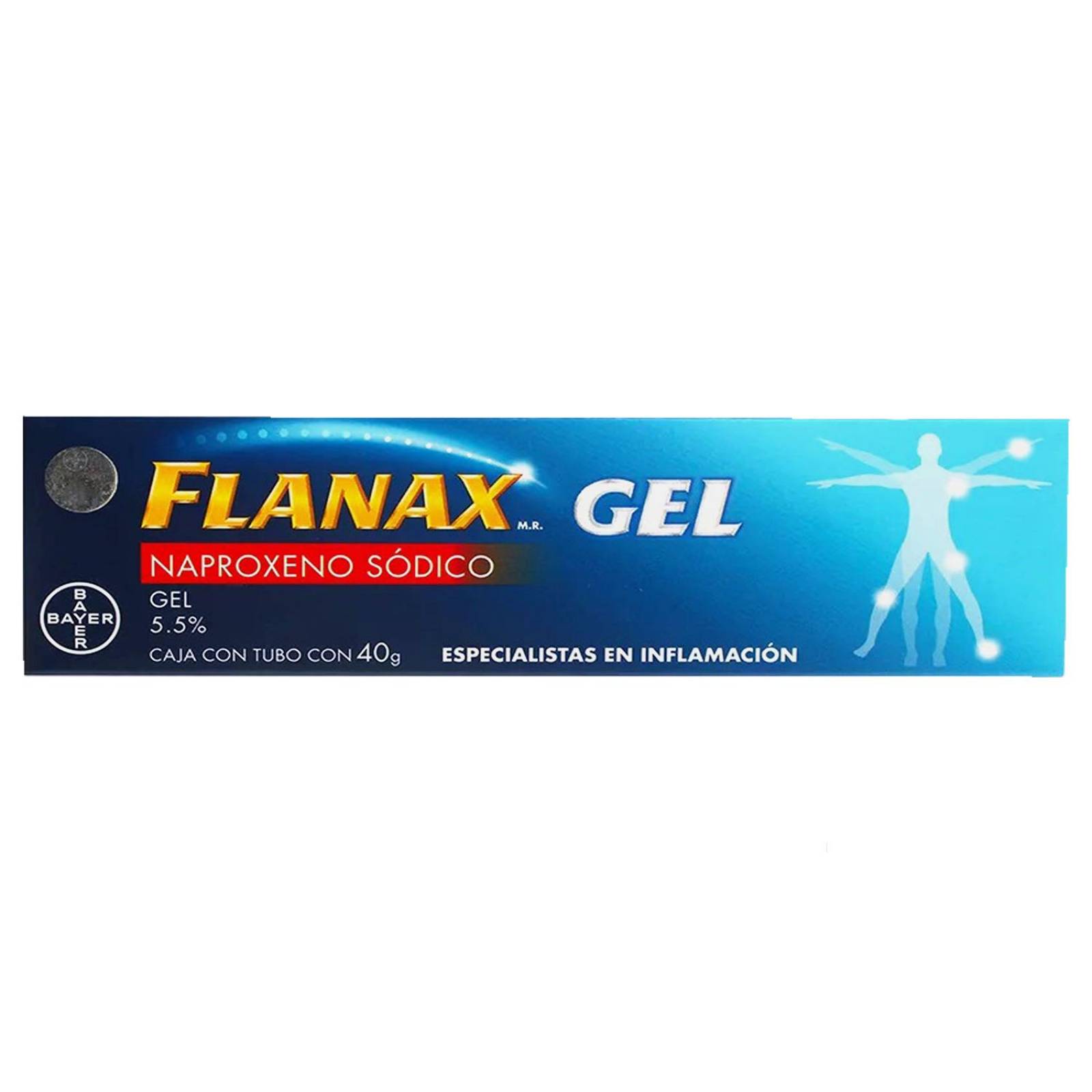 Flanax Gel 5.5 % Caja Con Tubo Con 40 g 