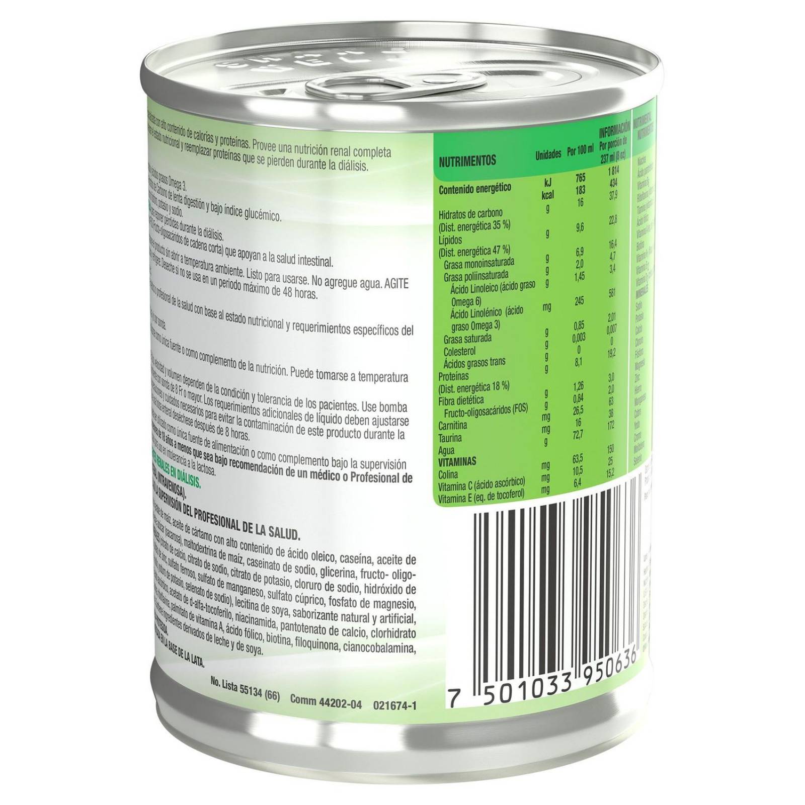 FRM-Nepro Lata Con 237 mL Sabor Vainilla 