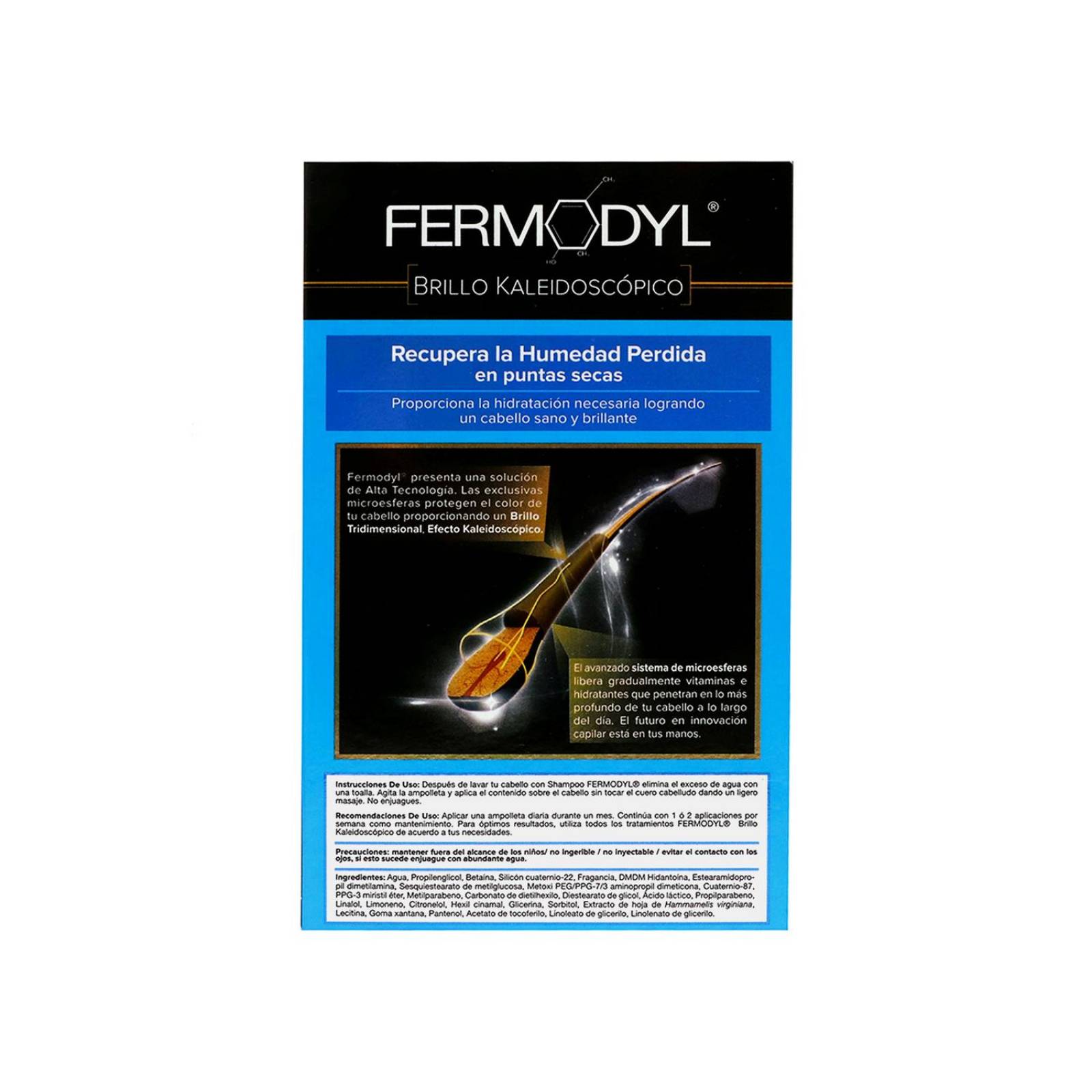 Fermodyl Tratamiento Capilar Caja Con 6 Ampolletas De 10 mL Cada Uno 