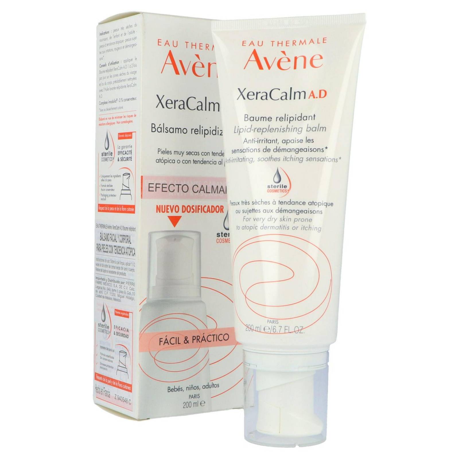 Avéne Eau Thermale Xeracalm A.D Bálsamo Re humectante Tubo Con 200 mL 