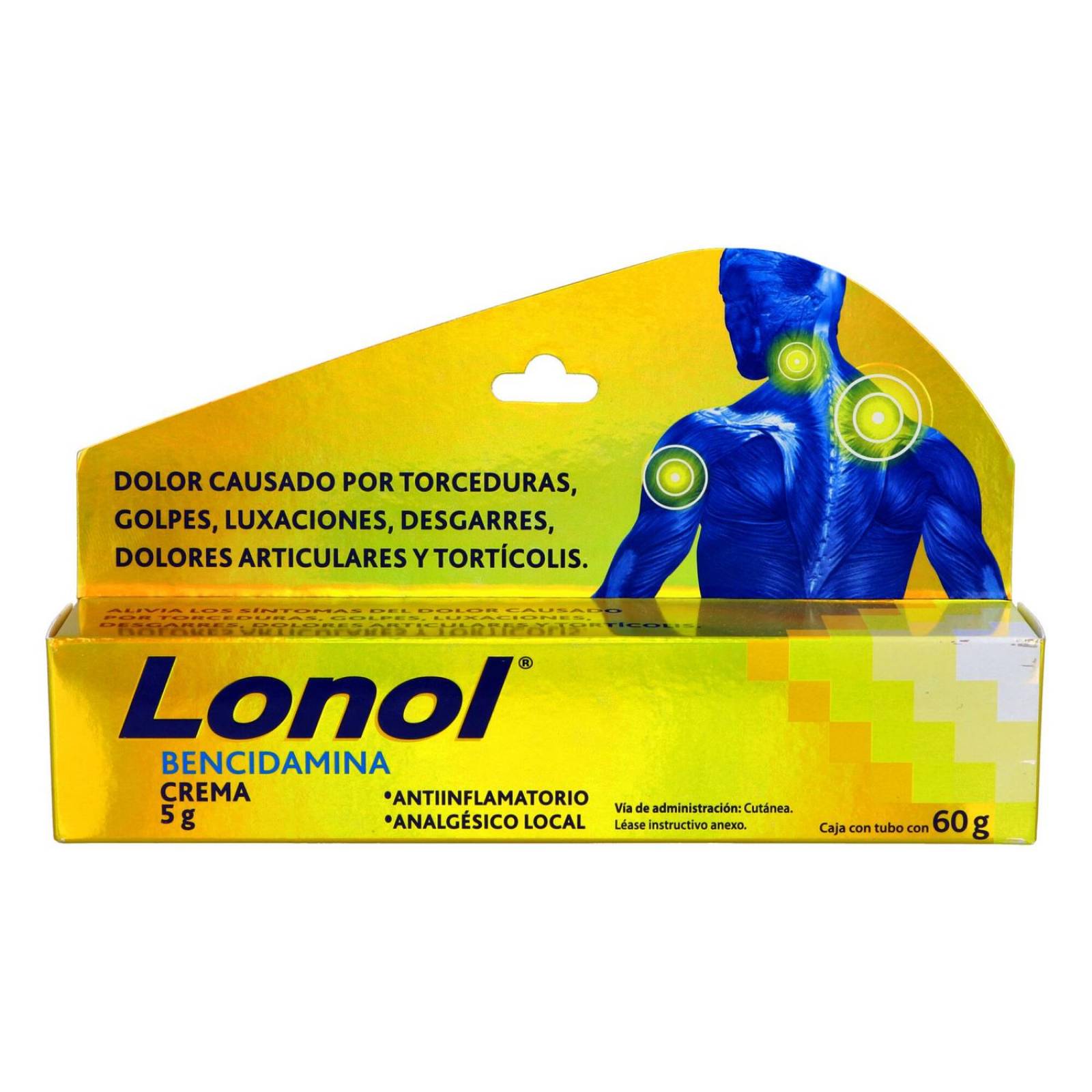 Lonol 5% Caja Con Tubo Con 60 G 
