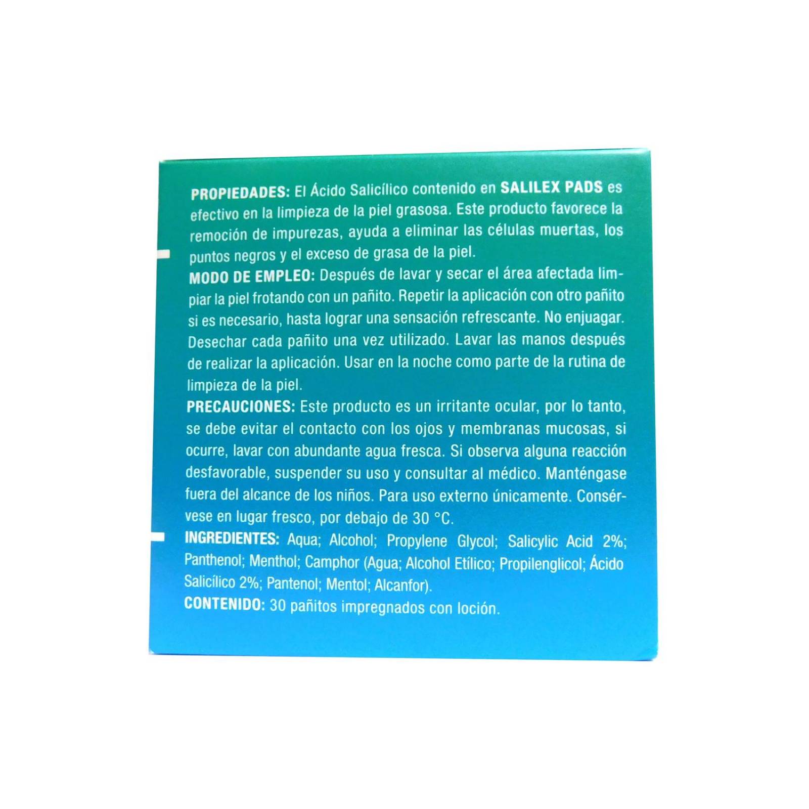 Salilex Pads Caja Con 30 Pañitos 