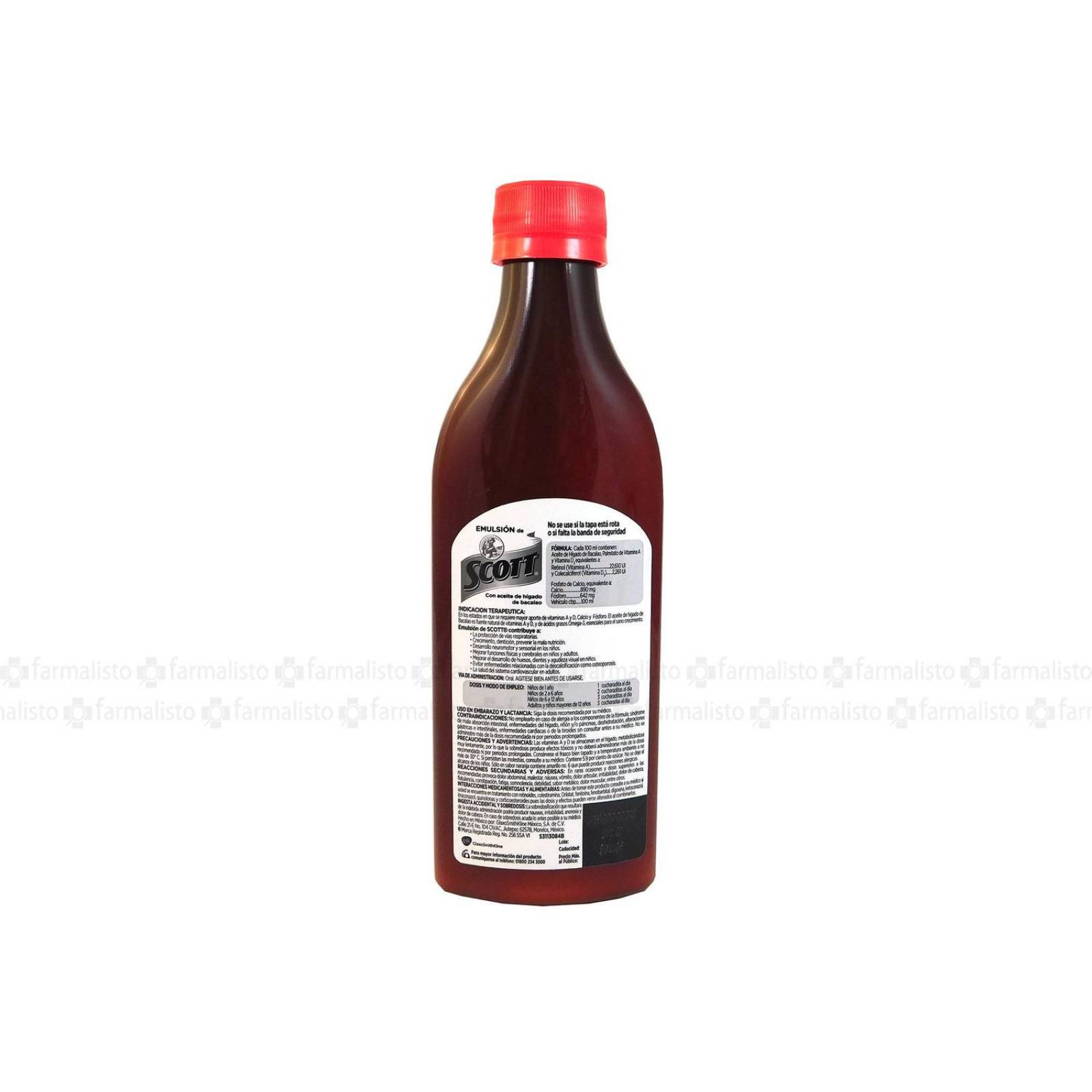 Emulsión Scott Frasco Con 200 mL Sabor Cereza 
