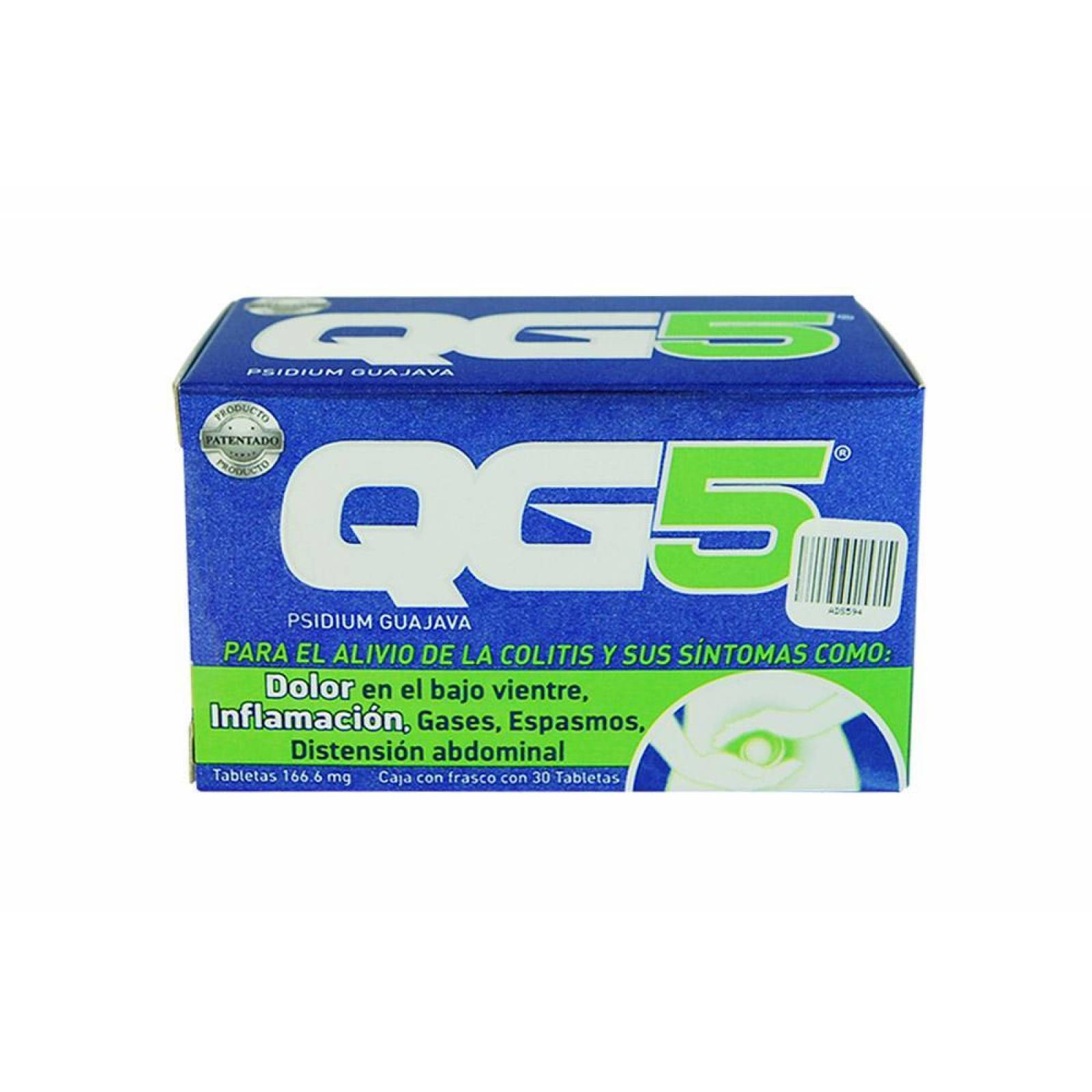 QG5 166.6 mg Caja Con Frasco Con 30 Tabletas