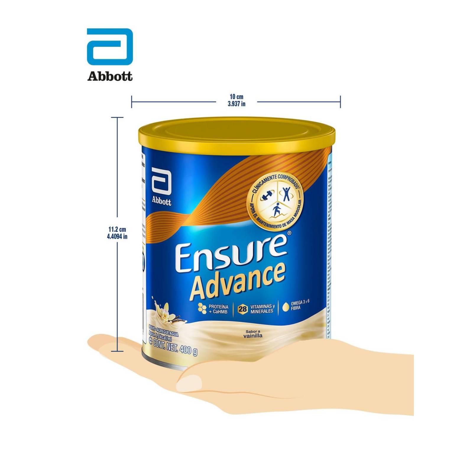 FRM-Ensure Advance polvo Con 400g Sabor A Vainilla 