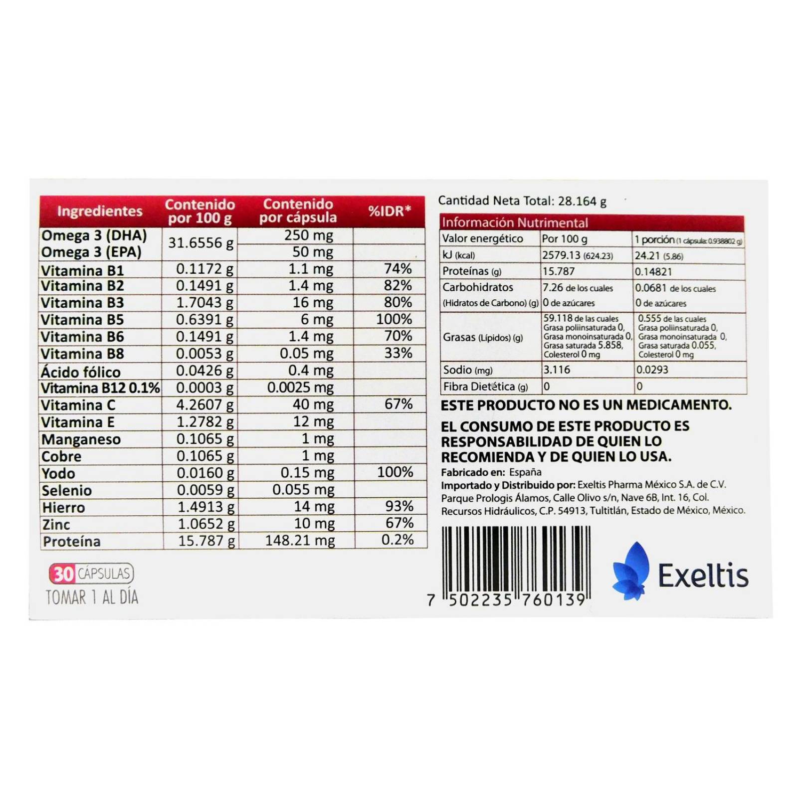 Regenesis Max Caja Con 30 Cápsulas 