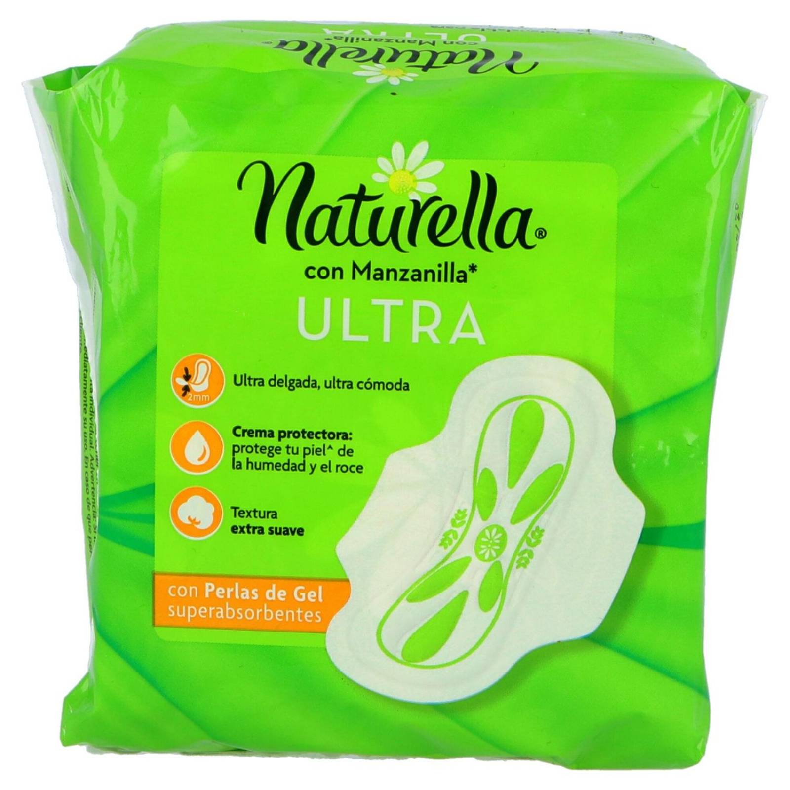 Toallas Sanitarias Naturella Con Manzanilla Ultra Empaque Con 14 Piezas 