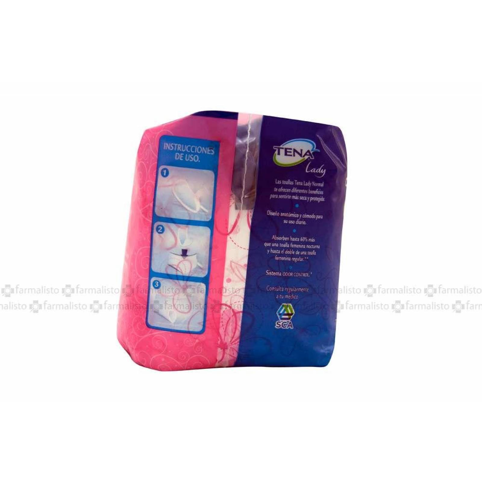 Tena lady Discret Toallas Sanitarias Paquete Con 10 Piezas 