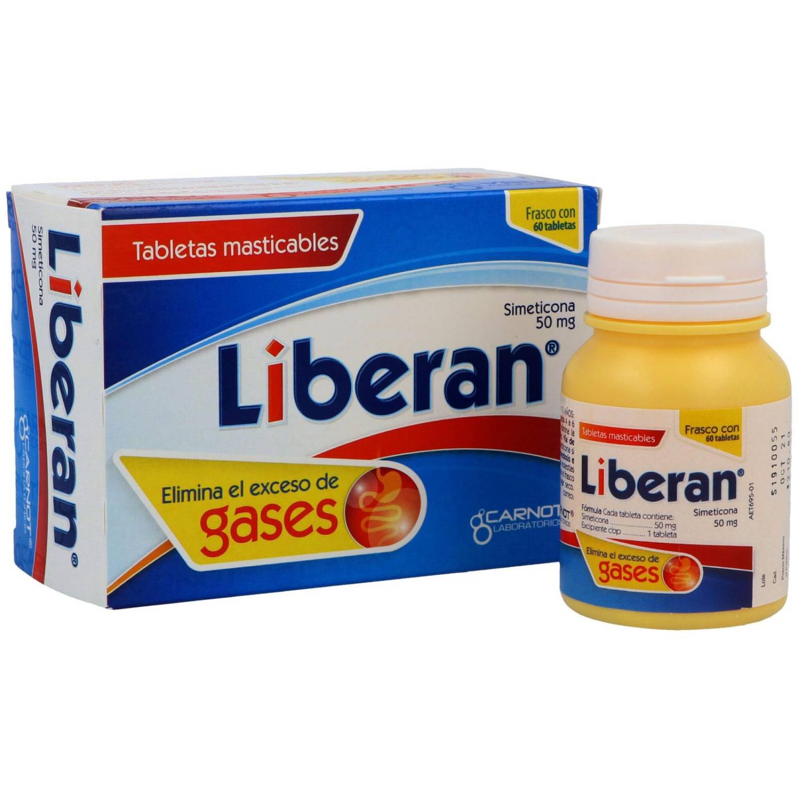 Liberan 50 mg Frasco Con 60 Tabletas Masticables 